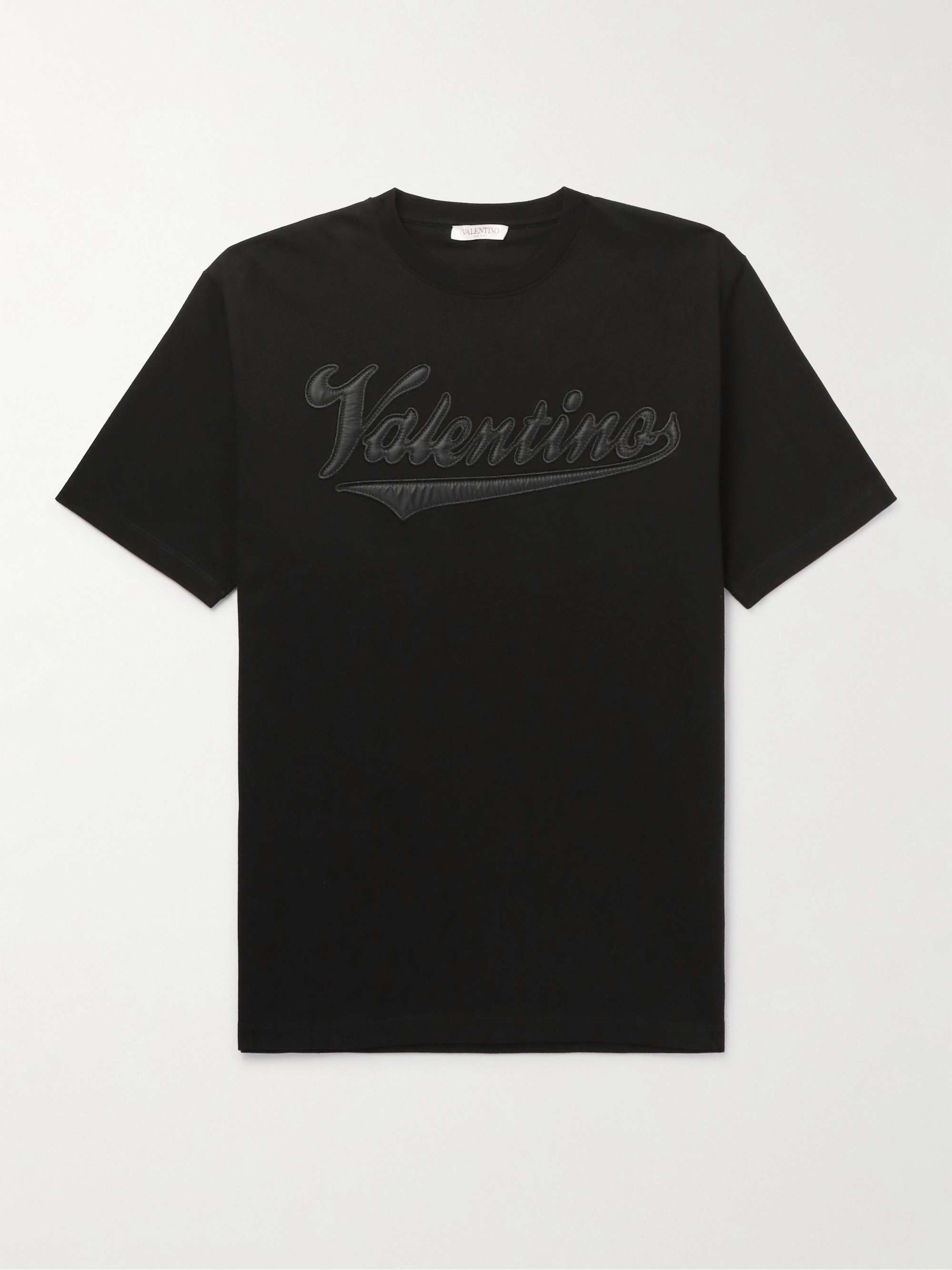 VALENTINO GARAVANI Logo-Appliquéd Cotton-Jersey T-Shirt for Men | MR PORTER