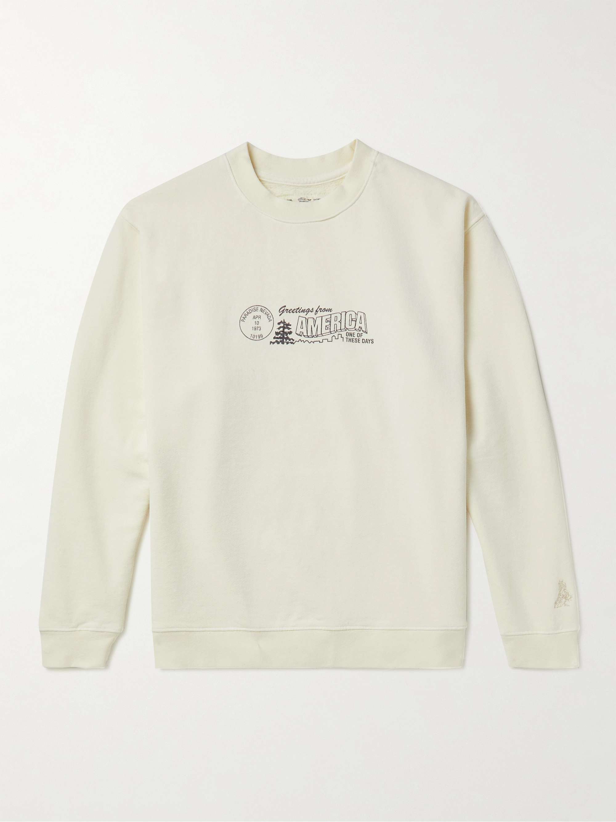 ONE OF THESE DAYS Printed Cotton-Jersey Sweatshirt | MR PORTER