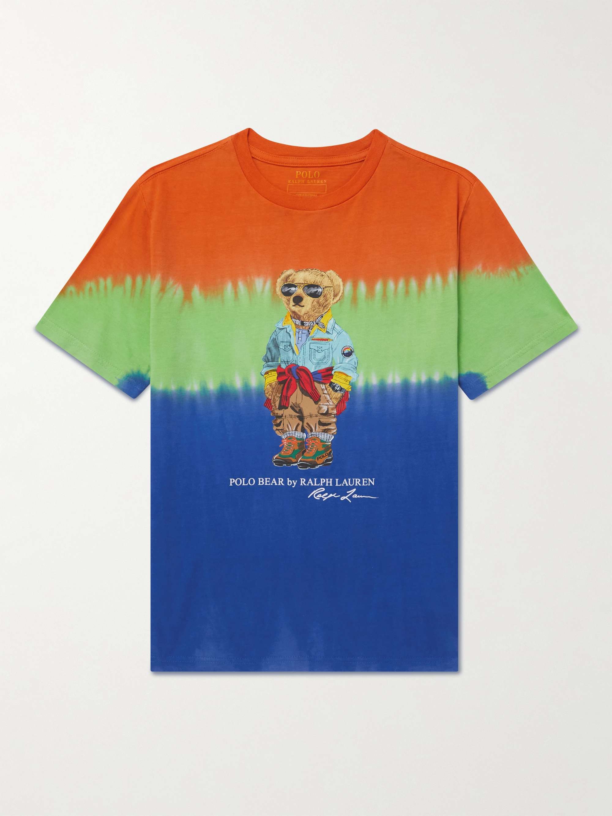 POLO RALPH LAUREN KIDS Printed Tie-Dyed Cotton-Jersey T-Shirt | MR PORTER
