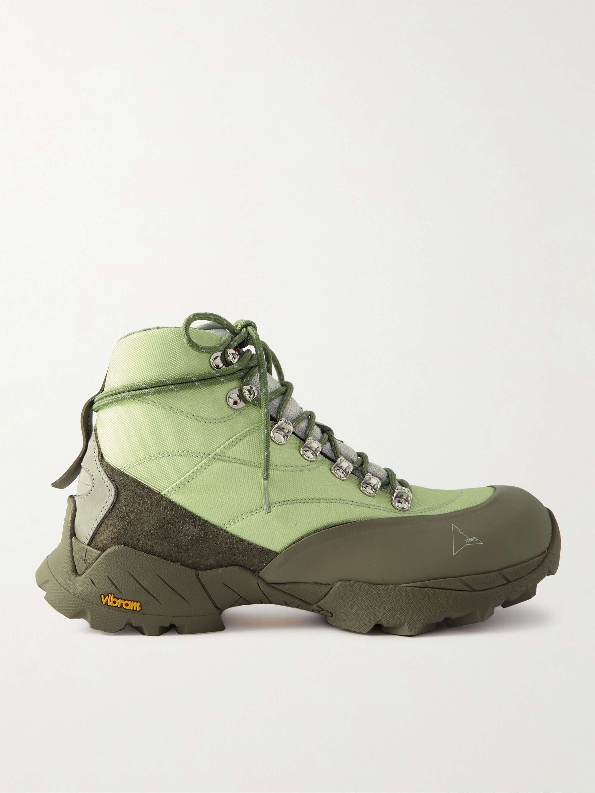 ROA Rubber and Suede-Trimmed Canvas Hiking Boots for Men | MR PORTER