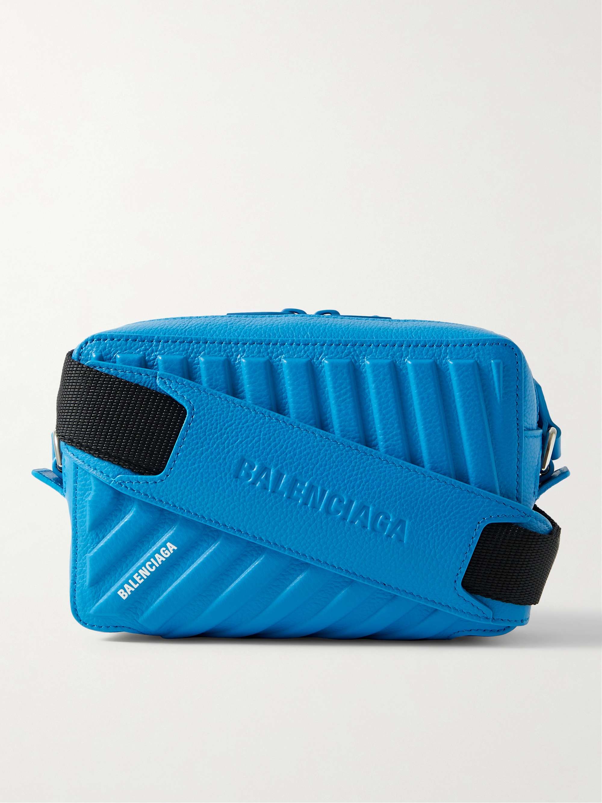 BALENCIAGA Full-Grain Leather Camera Bag for Men | MR PORTER