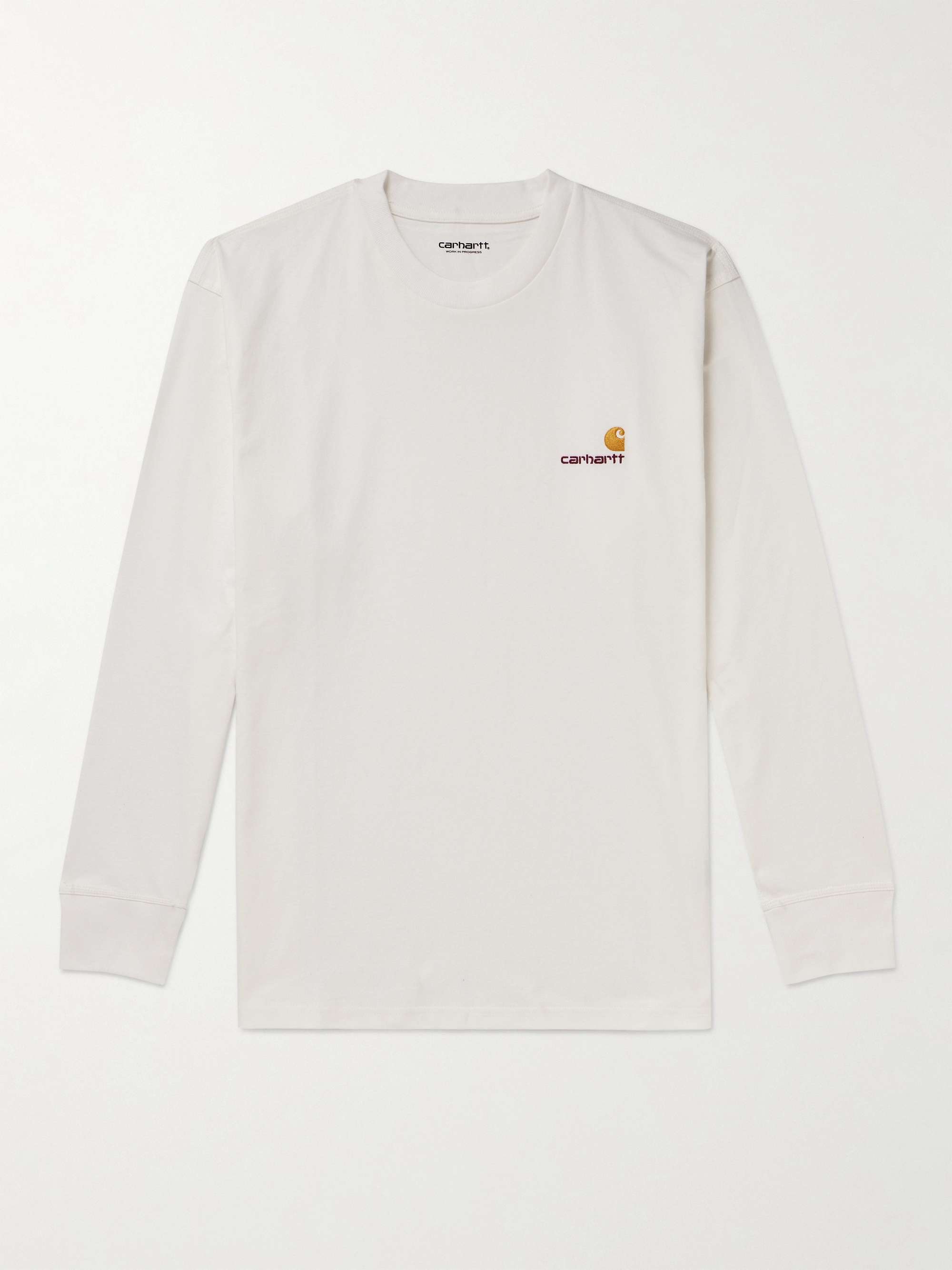 CARHARTT WIP American Script Logo-Embroidered Cotton-Jersey T-Shirt | MR  PORTER