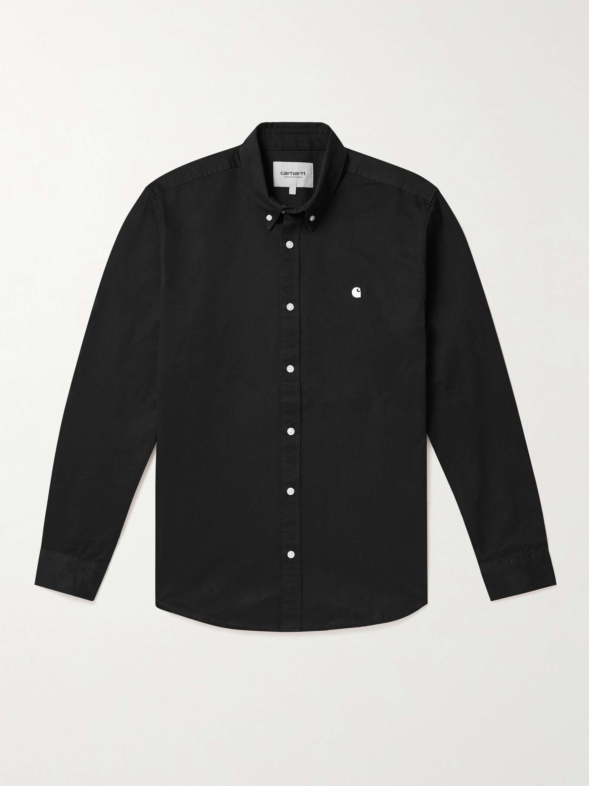CARHARTT WIP Madison Button-Down Collar Logo-Embroidered Cotton-Twill Shirt  for Men | MR PORTER