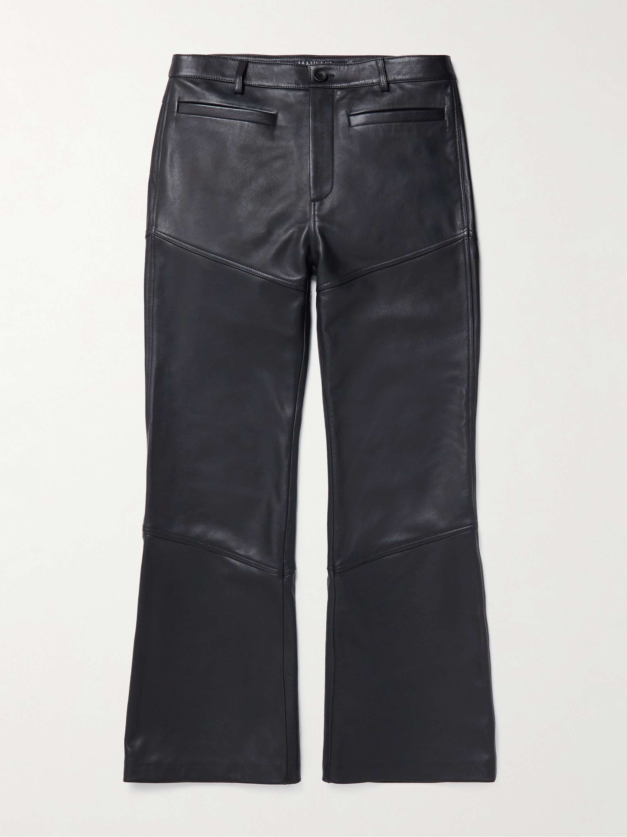 MANAAKI Tahi Flared Leather Pants for Men | MR PORTER