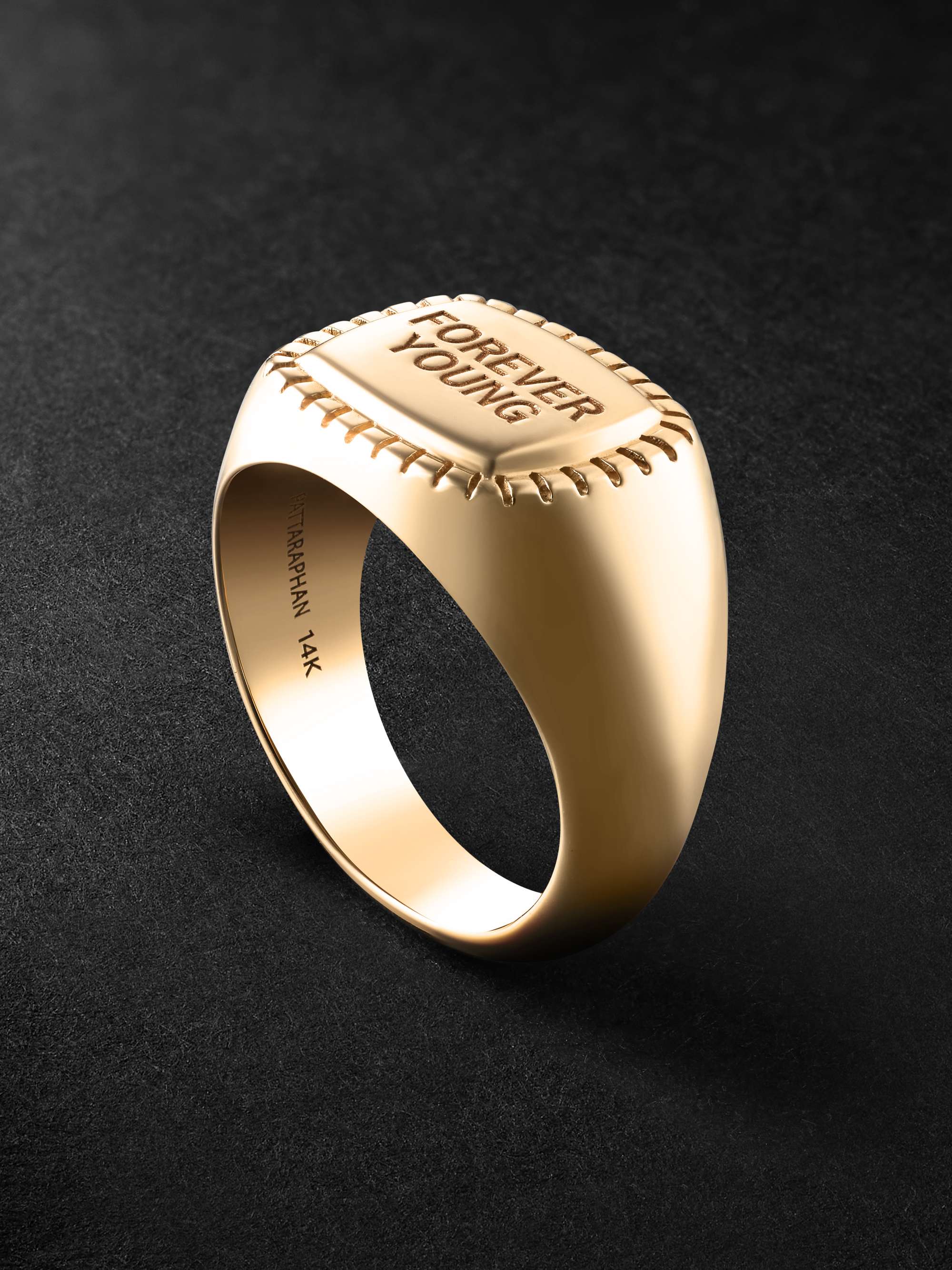 PATTARAPHAN Soleil Engraved 14-Karat Gold Signet Ring for Men | MR PORTER