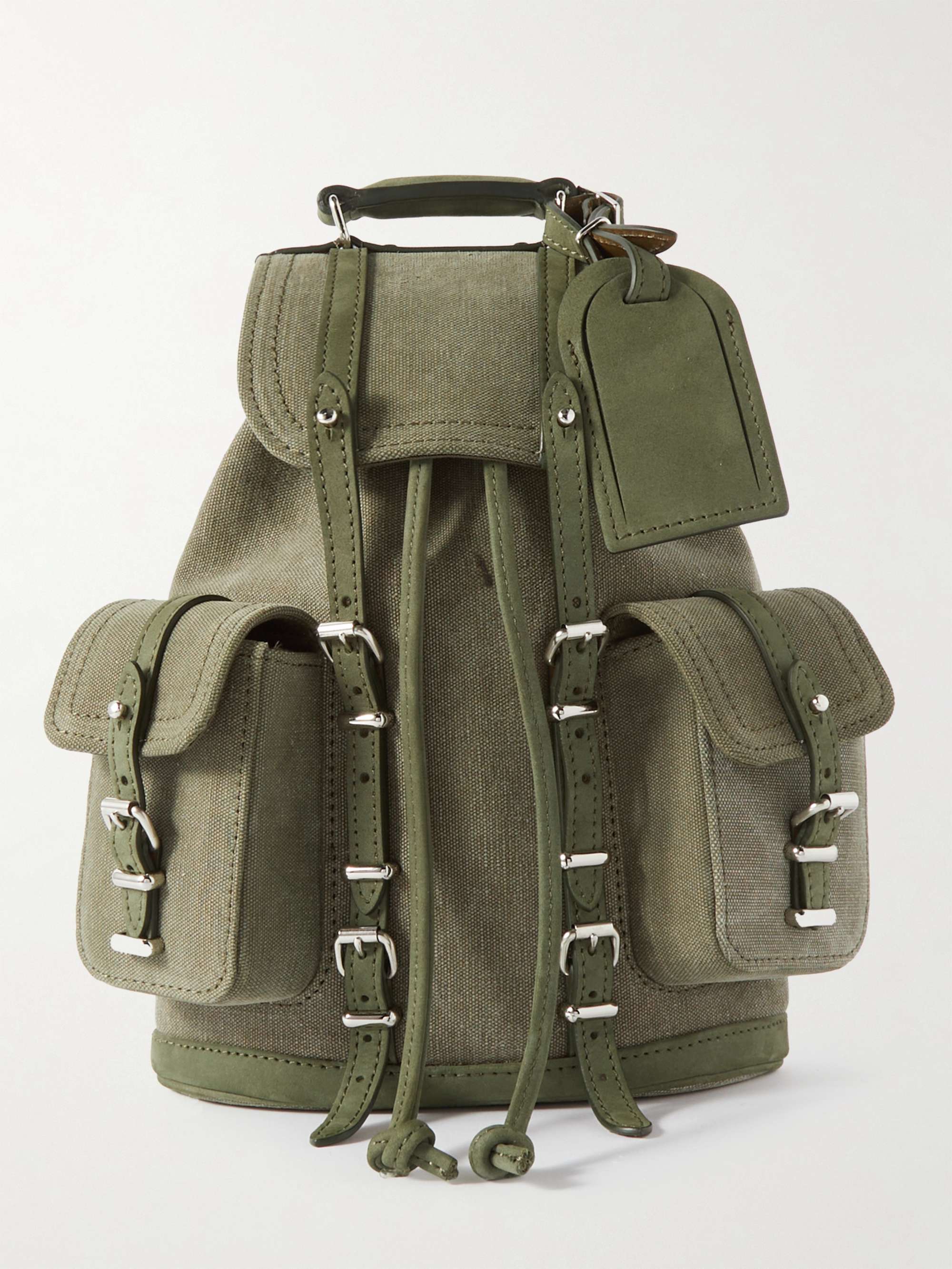 READYMADE Nubuck-Trimmed Canvas Backpack for Men | MR PORTER