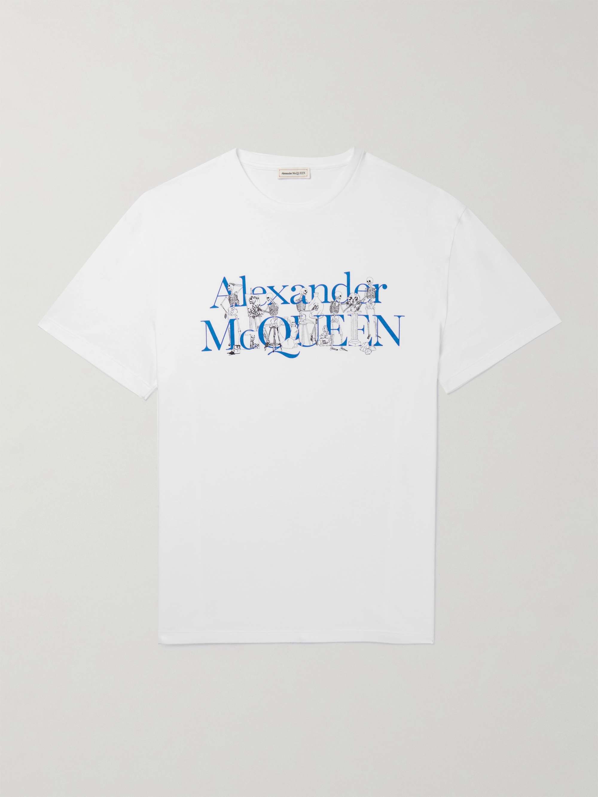 ALEXANDER MCQUEEN Logo-Print Cotton-Jersey T-Shirt | MR PORTER
