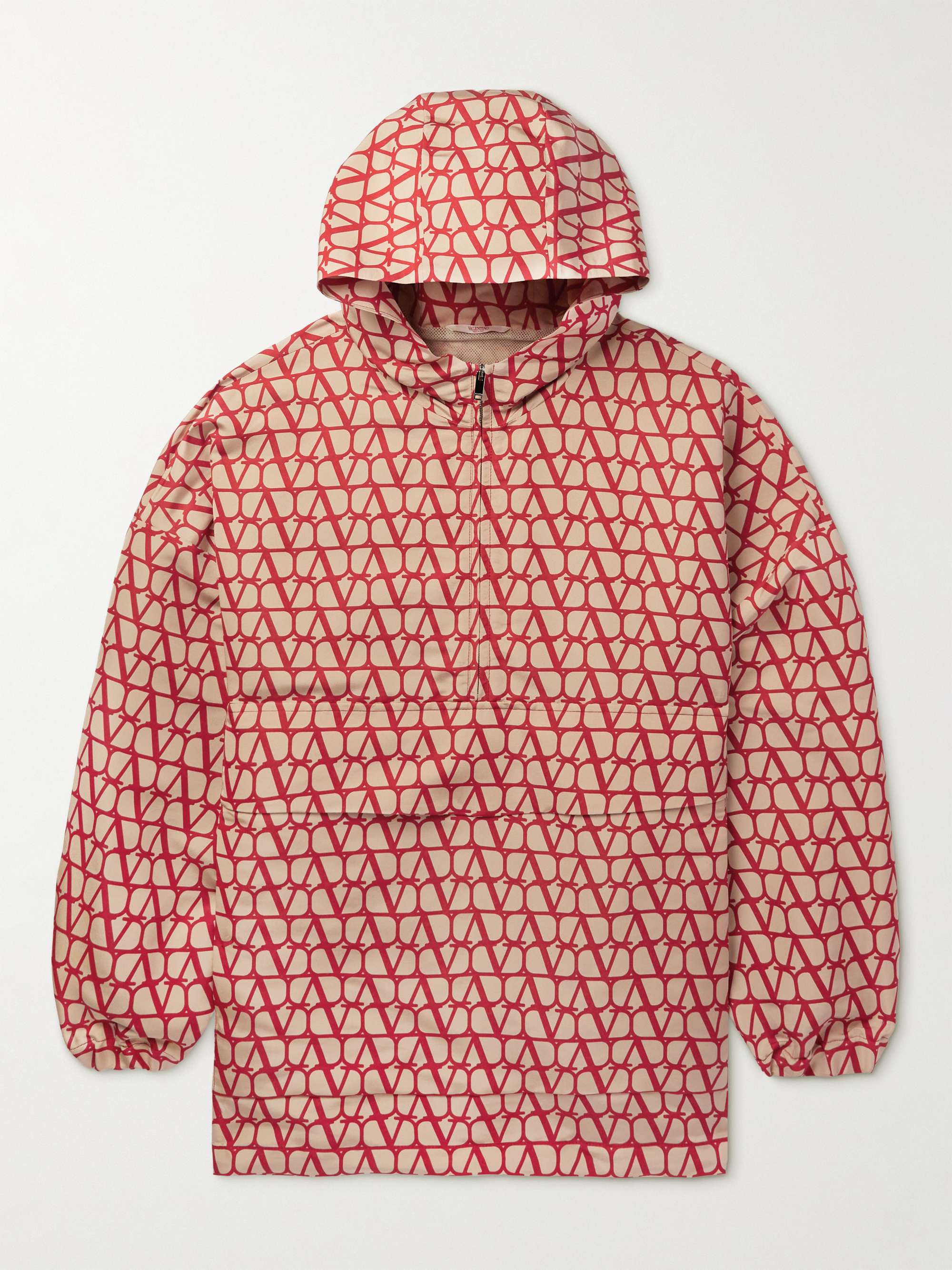 VALENTINO GARAVANI Icono Printed Silk-Twill Hooded Jacket for Men