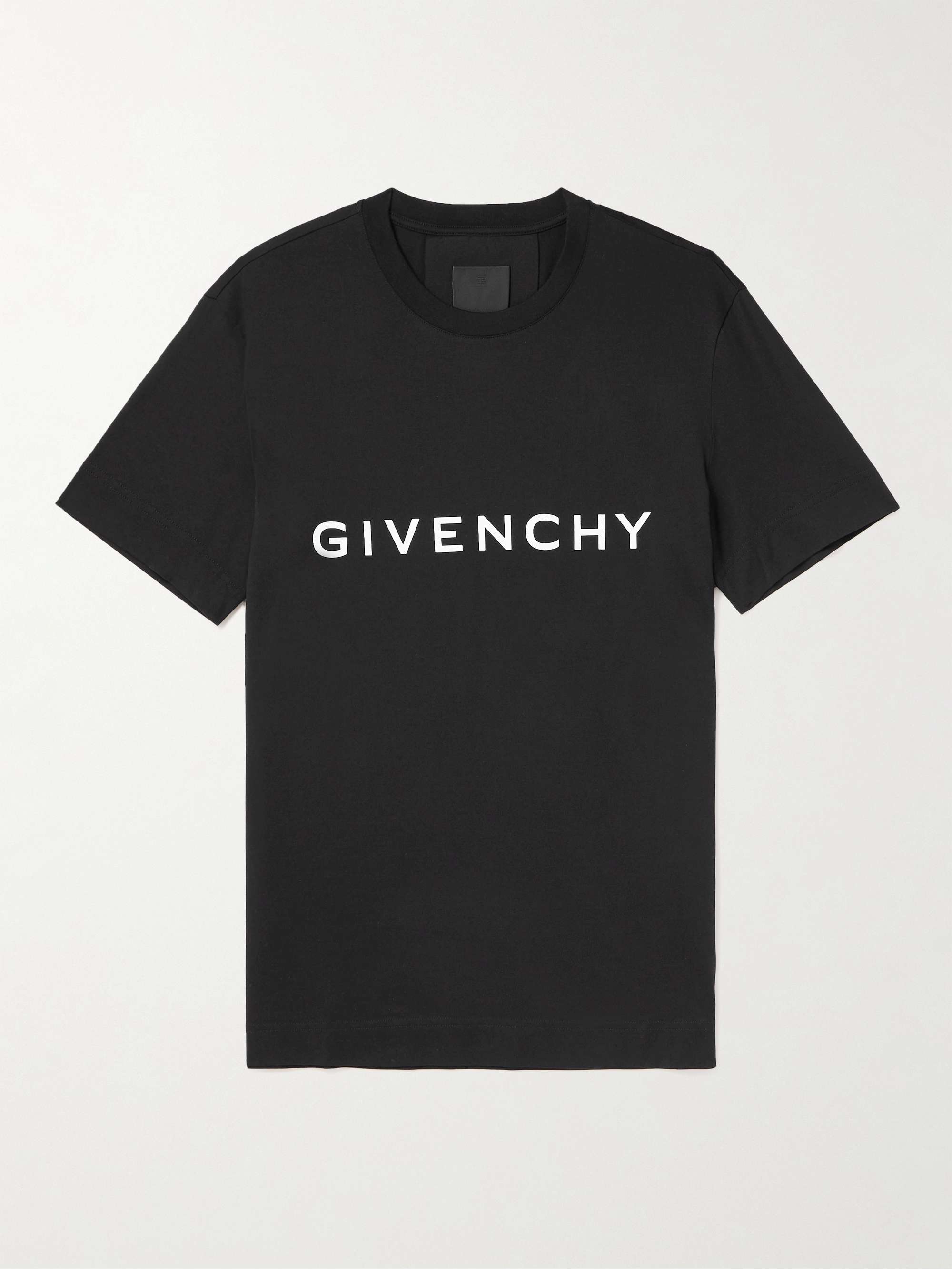 GIVENCHY Archetype Logo-Print Cotton-Jersey T-Shirt for Men | MR