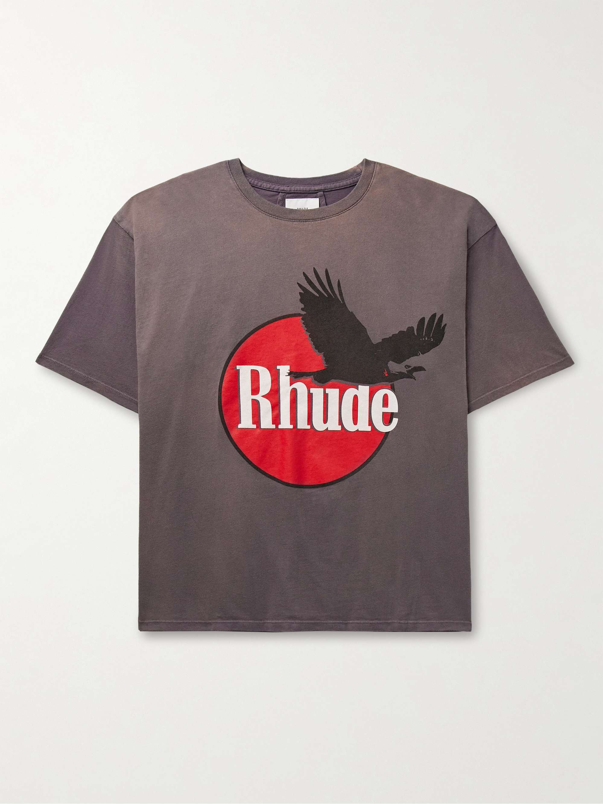 RHUDE Logo-Print Cotton-Jersey T-Shirt for Men | MR PORTER