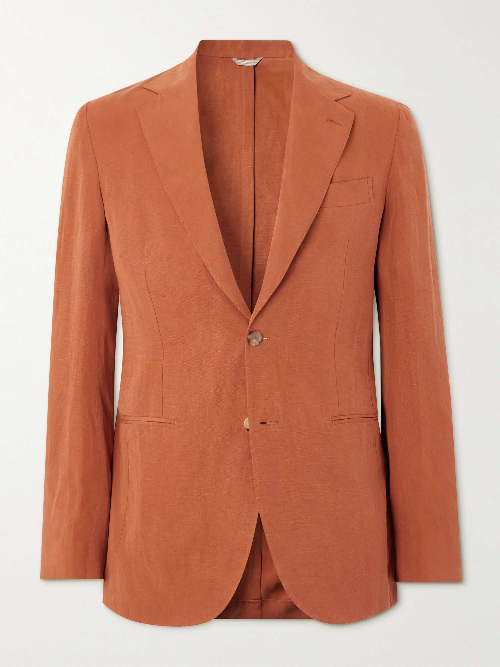 DE PETRILLO Lyocell, Linen and Cotton-Blend Suit Jacket | MR PORTER