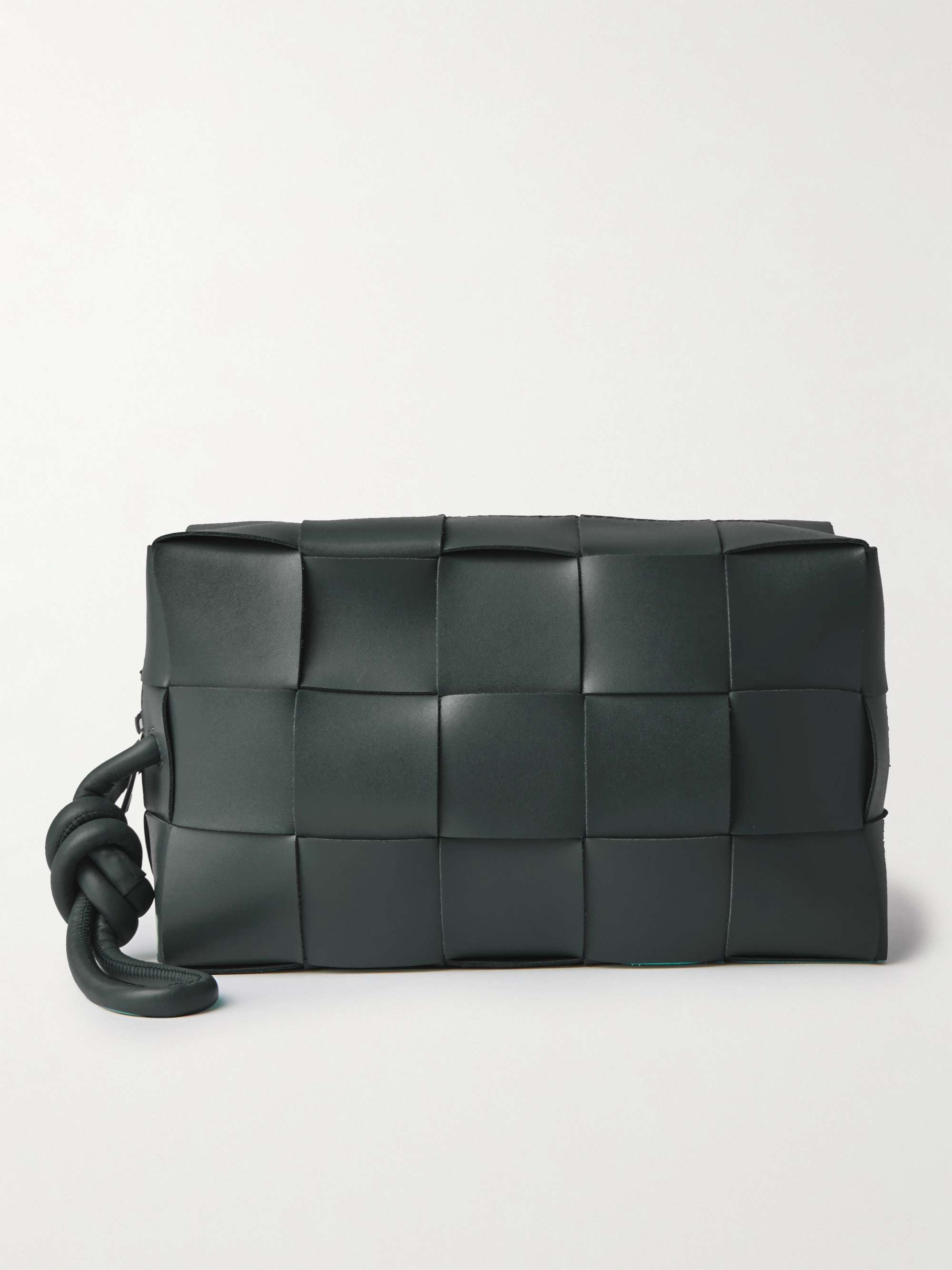 BOTTEGA VENETA Large Intrecciato Leather Pouch for Men | MR PORTER