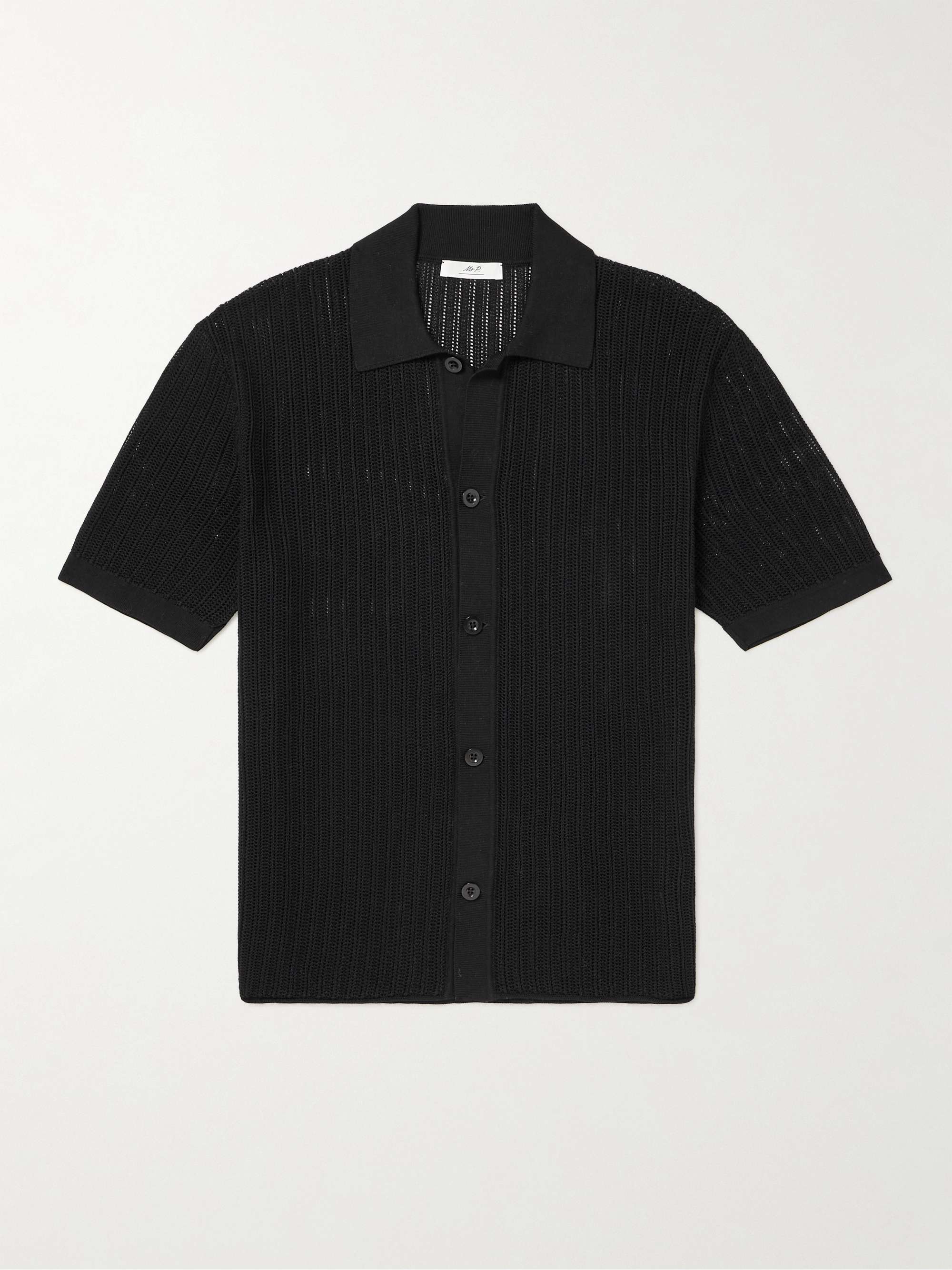 MR P. Crochet-Knit Cotton Shirt for Men | MR PORTER