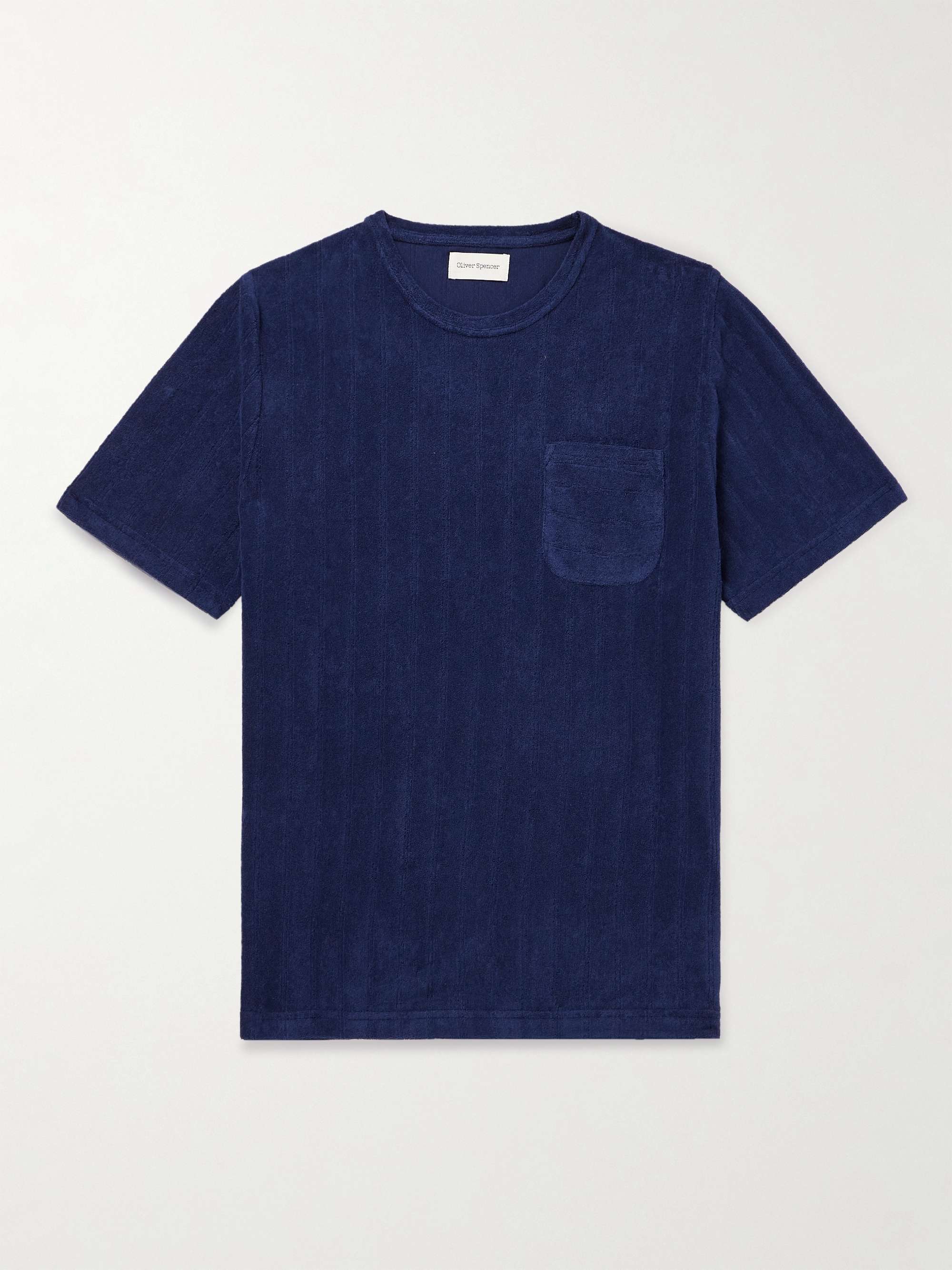 T-shirt in spugna di misto cotone a coste Oli's OLIVER SPENCER da uomo | MR  PORTER