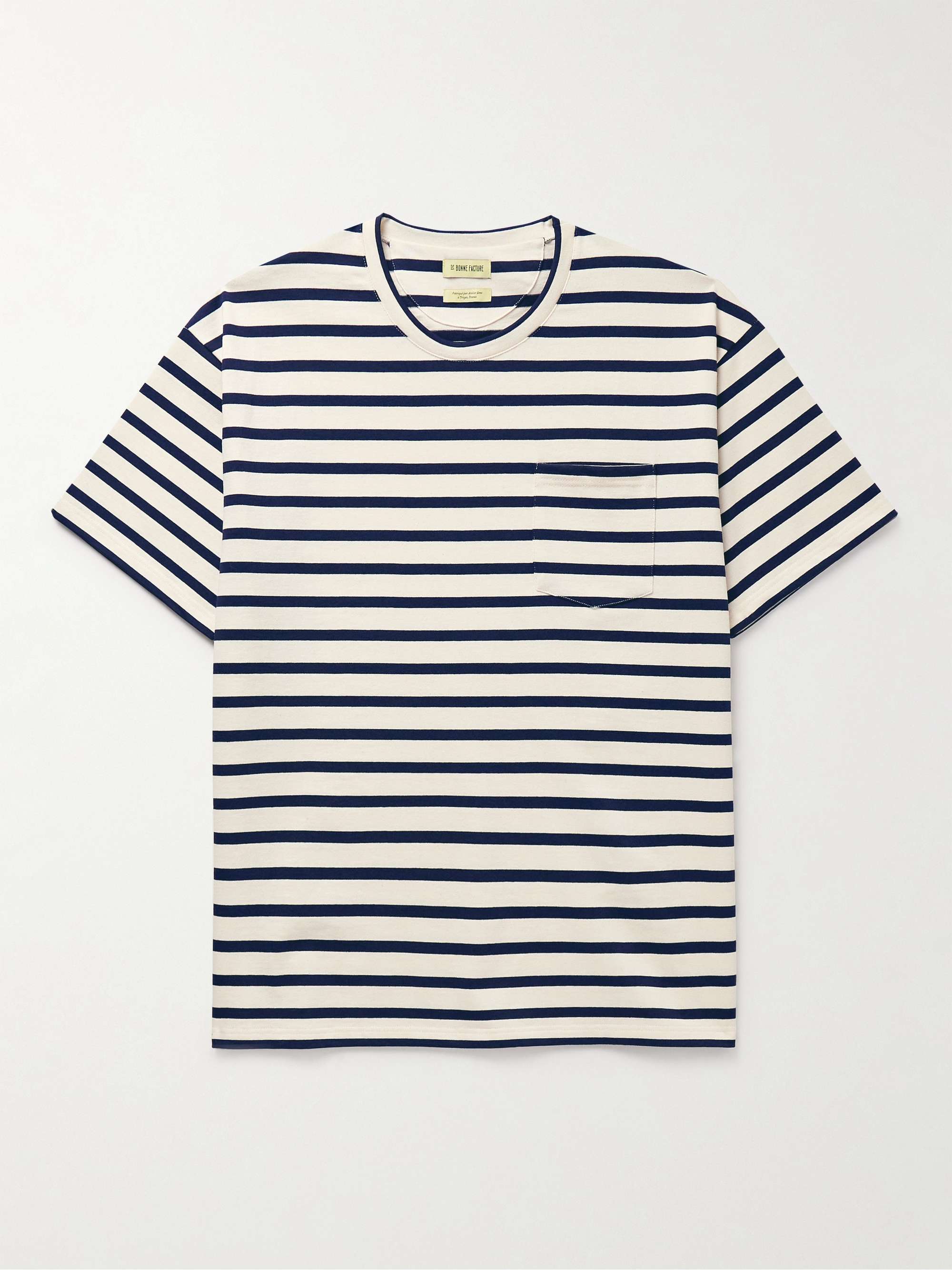 DE BONNE FACTURE Oversized Striped Cotton T-Shirt for Men | MR PORTER