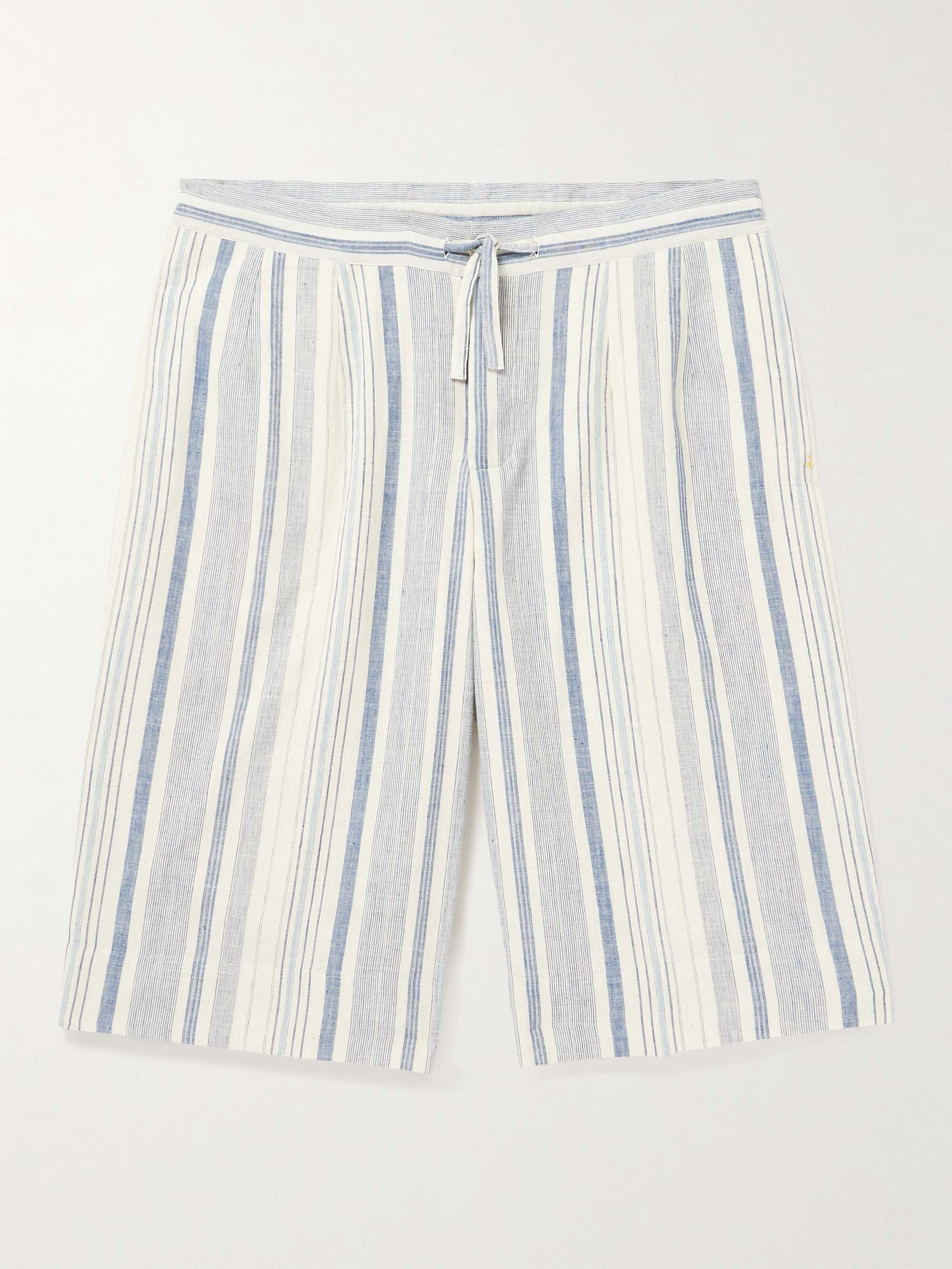 11.11/ELEVEN ELEVEN Striped Organic Cotton Shorts for Men | MR PORTER