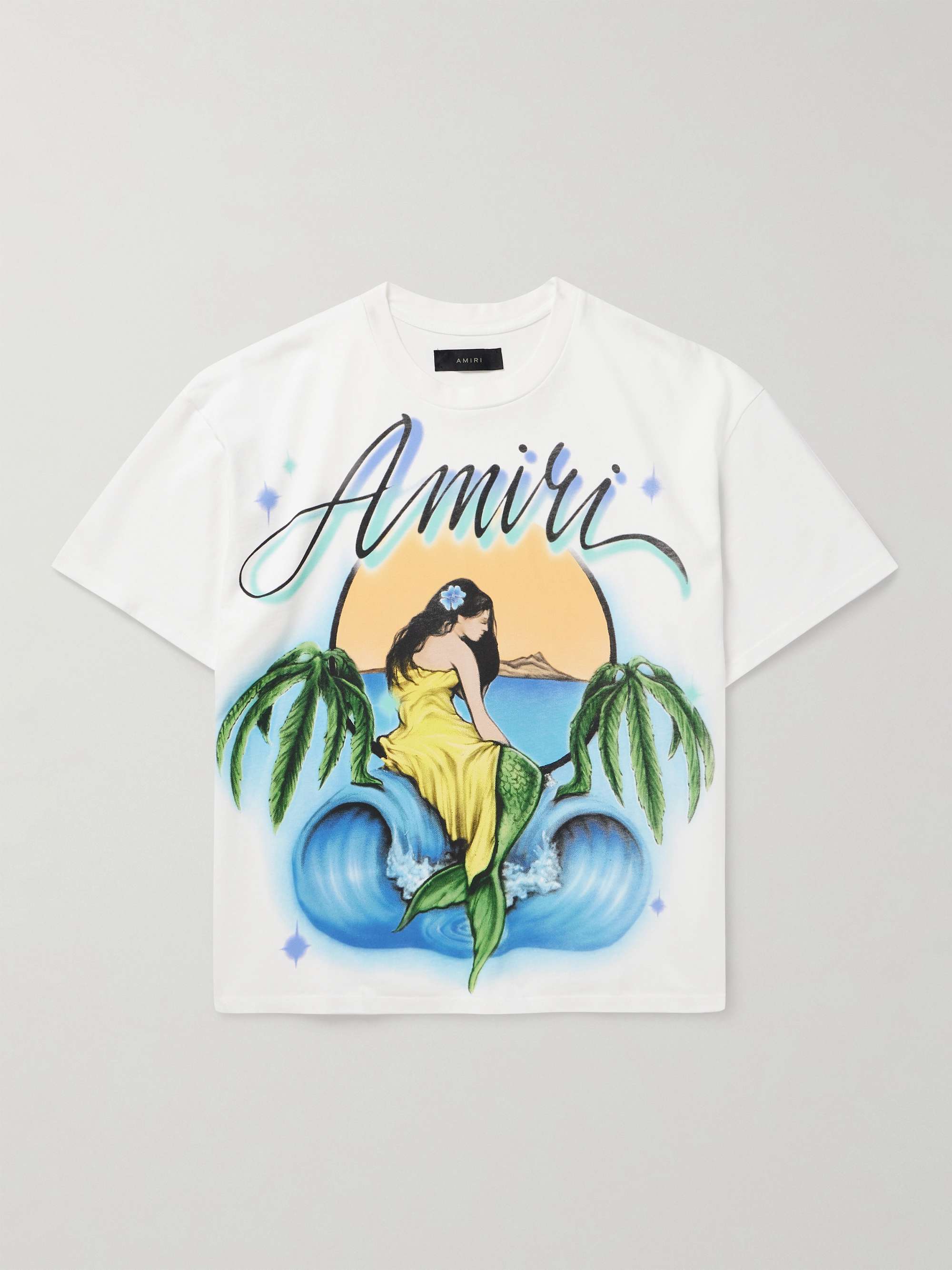 AMIRI Oversized Logo-Print Cotton-Jersey T-Shirt for Men | MR PORTER