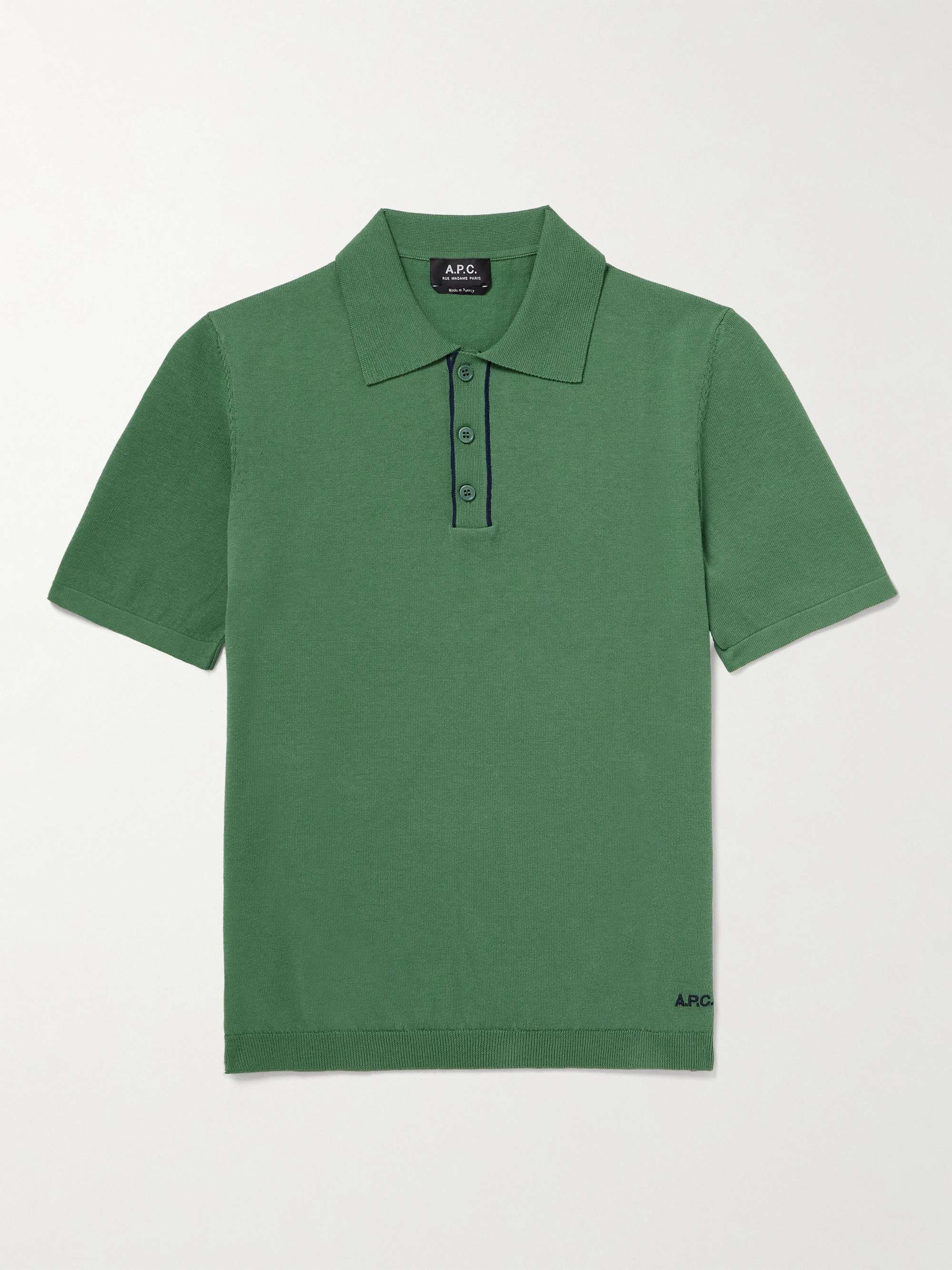 A.P.C. Jacky Logo-Embroidered Pima Cotton Polo Shirt for Men | MR PORTER