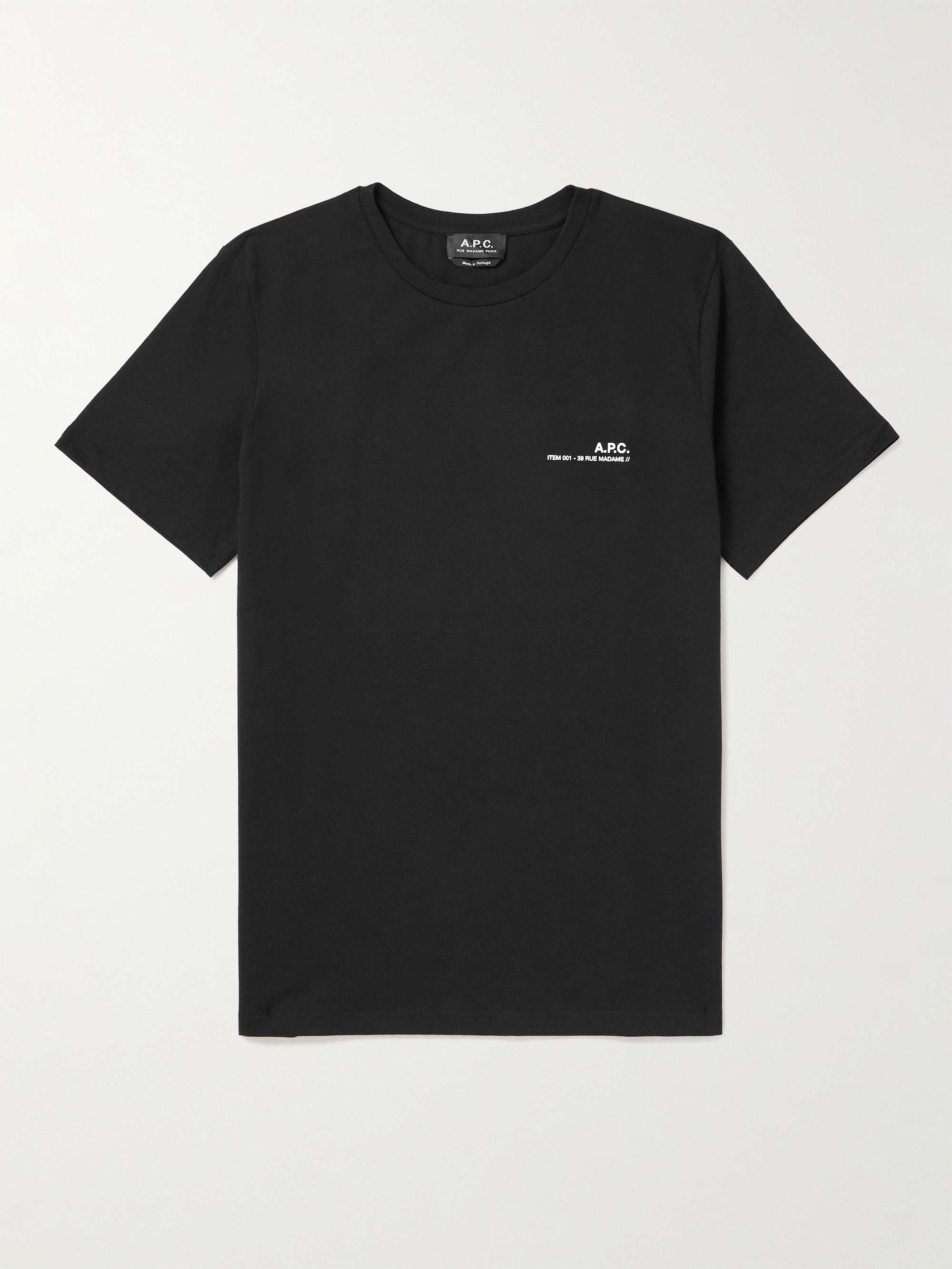 T-shirt in jersey di cotone con logo A.P.C. da uomo | MR PORTER