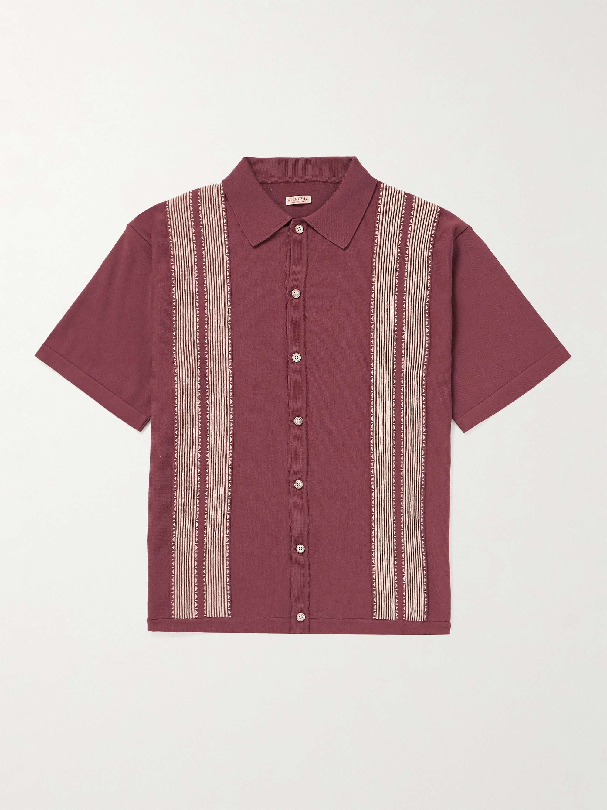 غير معروف قميص Tennessee من مزيج القطن بحبكة الجاكار مخطط | KAPITAL | MR  PORTER