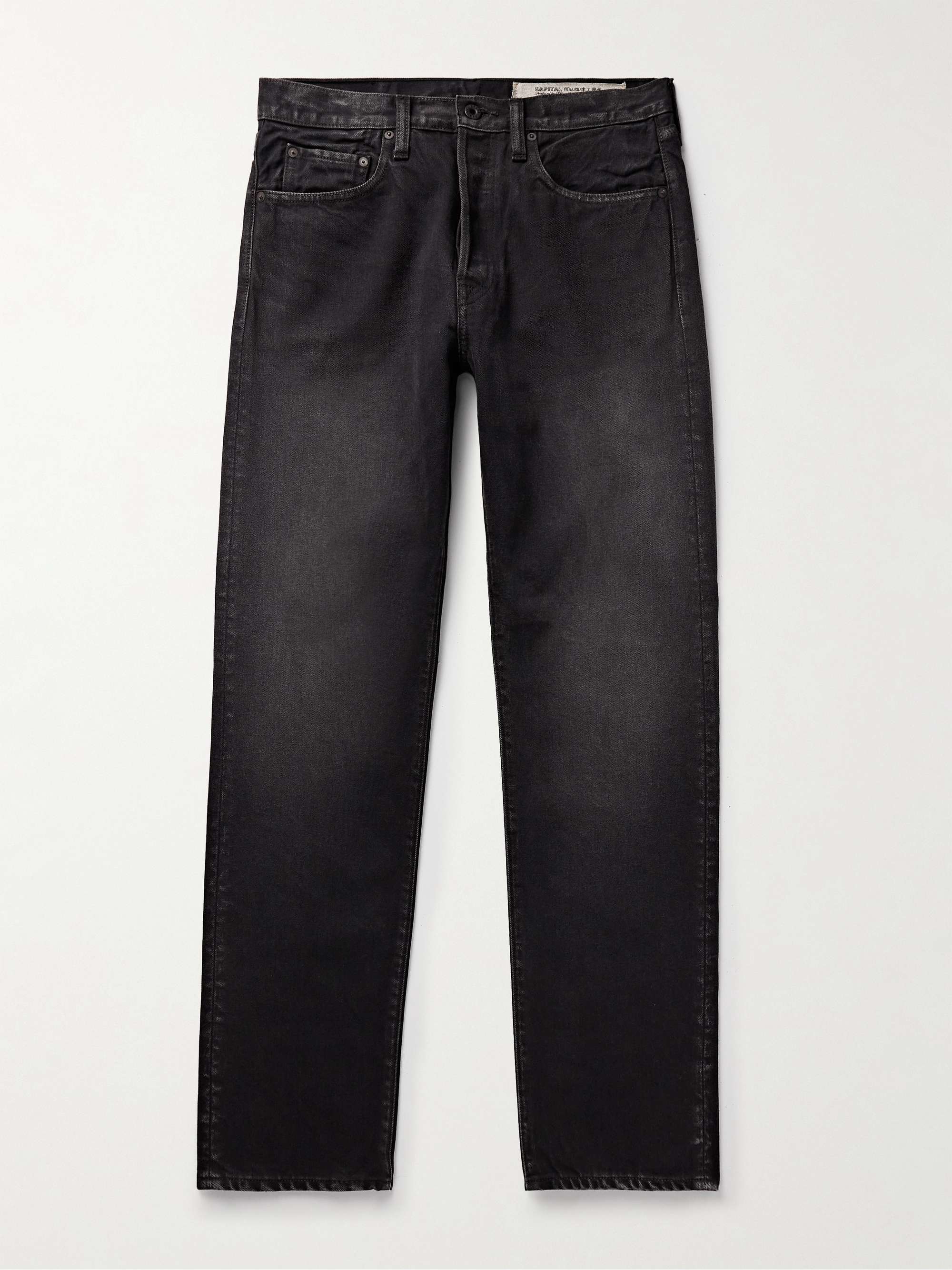 KAPITAL Slim-Fit Straight-Leg Stone-Washed Jeans for Men | MR PORTER