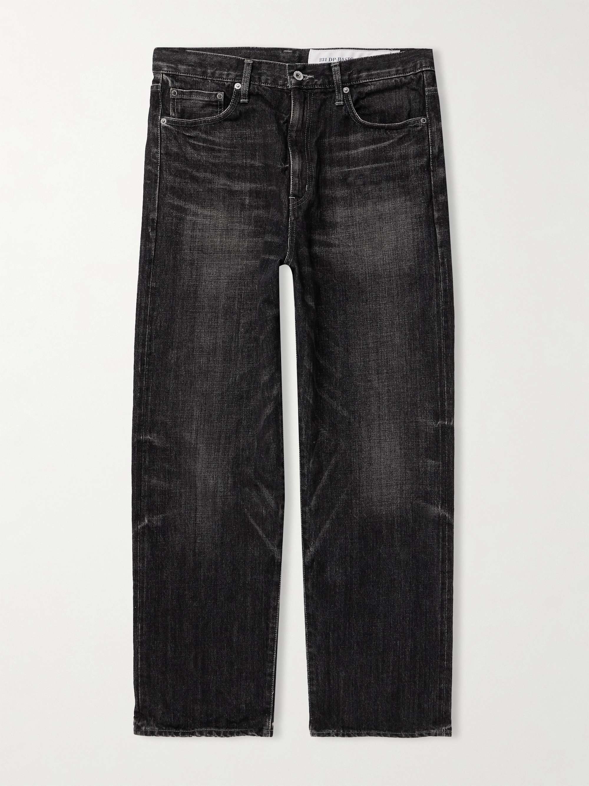 NEIGHBORHOOD Leather-Trimmed Jeans for Men | MR PORTER