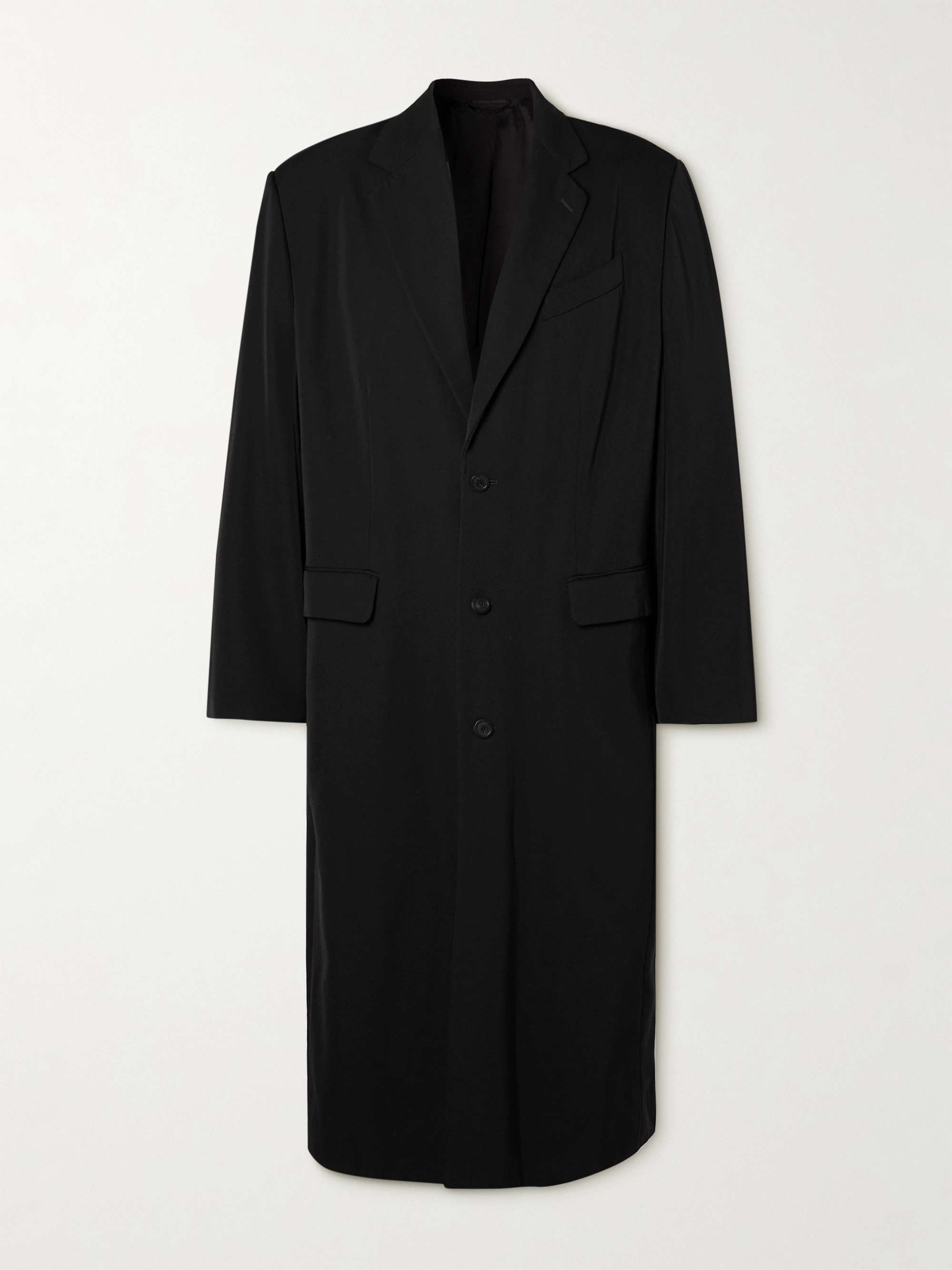 Cappotto oversize in drill di cotone con logo applicato BALENCIAGA da uomo  | MR PORTER