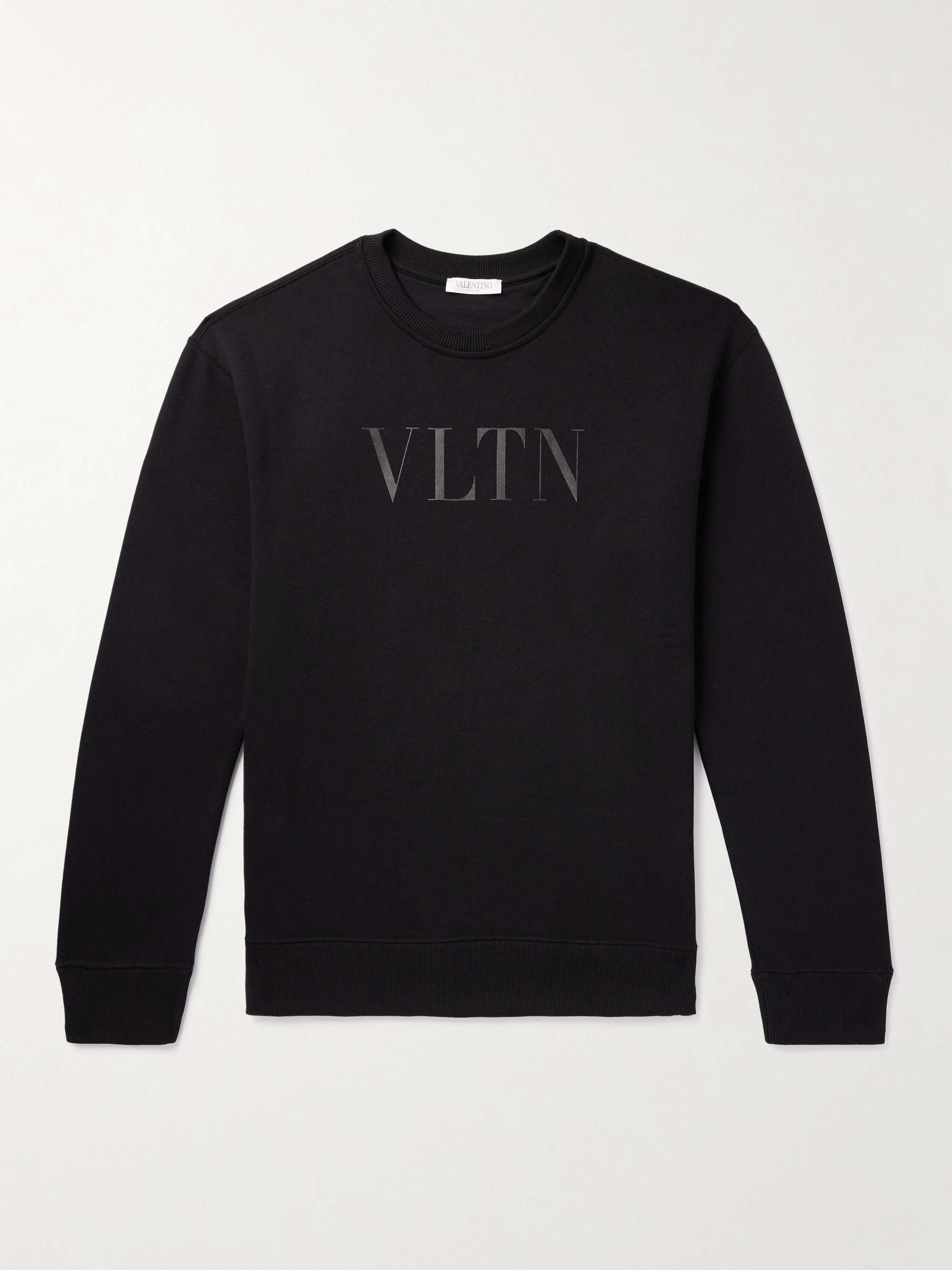 VALENTINO GARAVANI Logo-Print Cotton-Jersey Sweatshirt for Men | MR PORTER