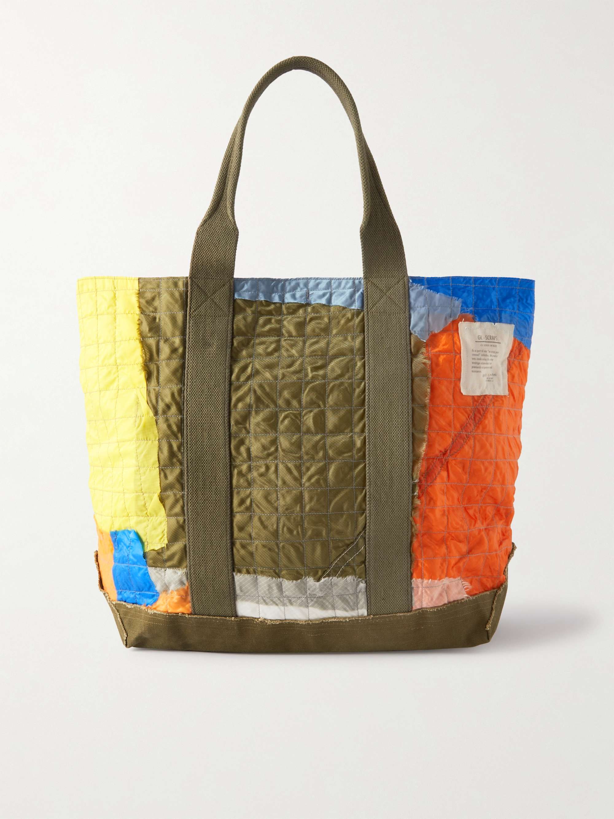 Greg Lauren Men's Patchwork Denim Tote Bag
