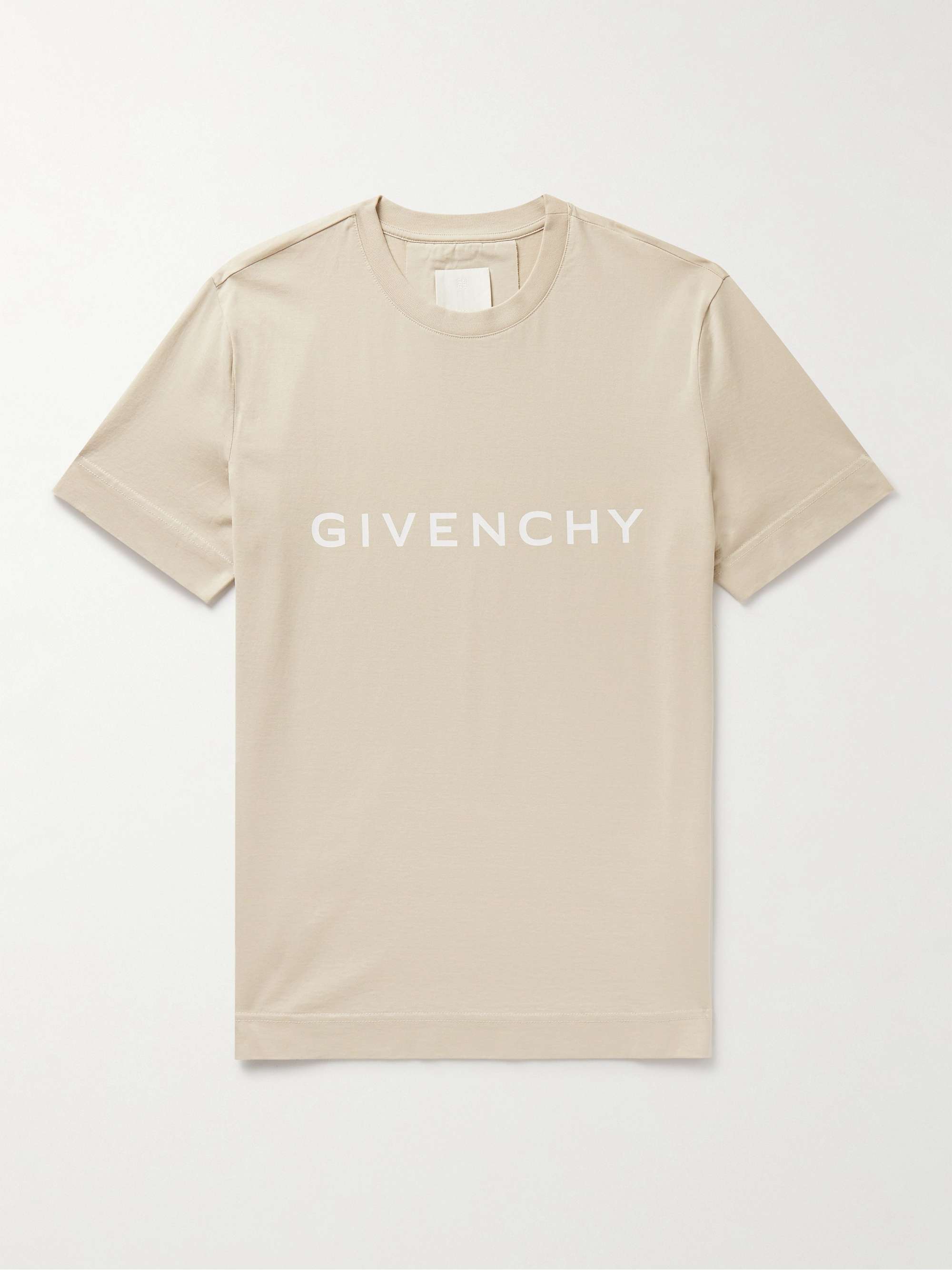 GIVENCHY Archetype Logo-Print Cotton-Jersey T-Shirt for Men | MR PORTER