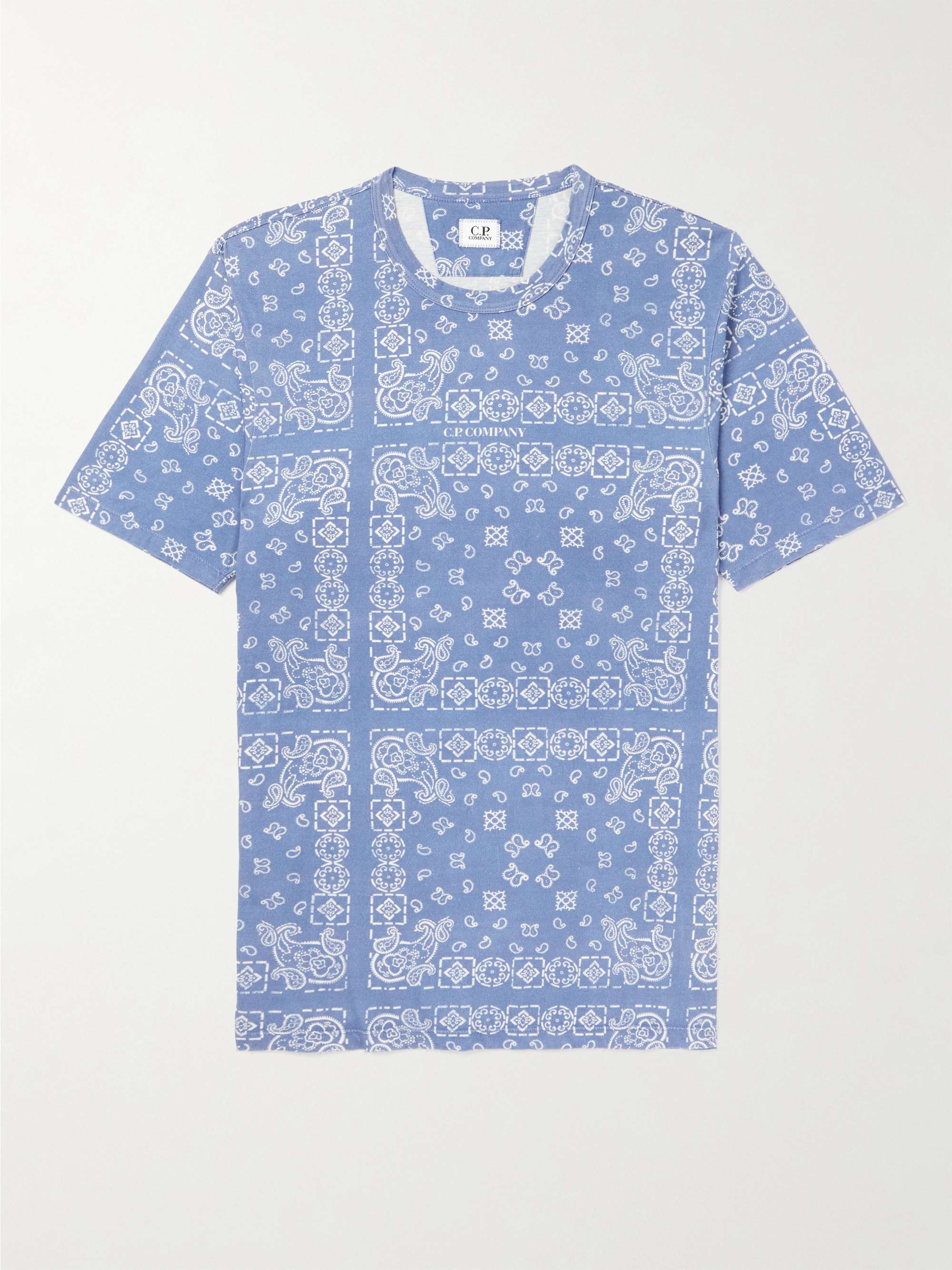 C.P. Company Men's Bandana-Print Cotton-Jersey T-Shirt
