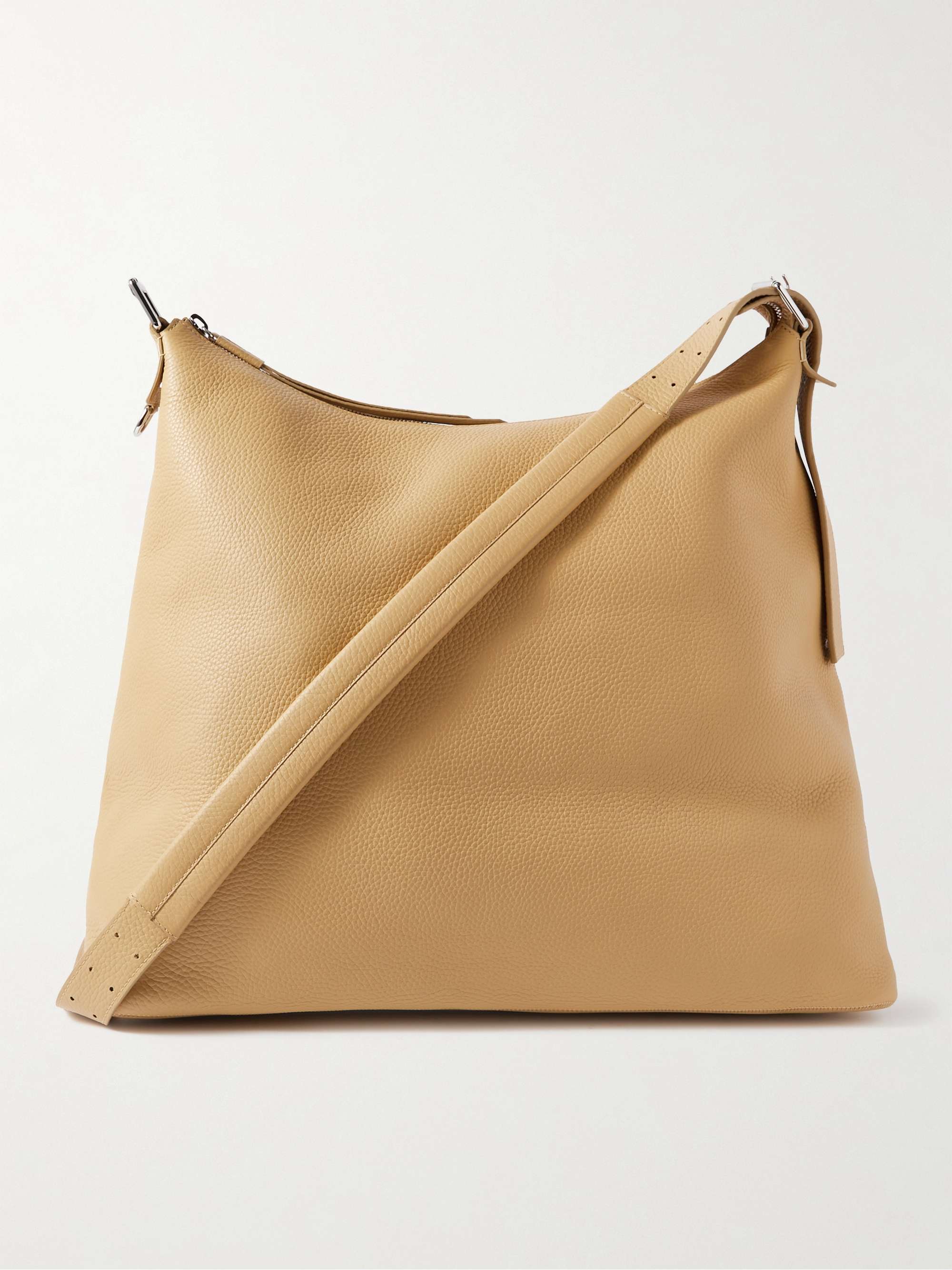 Full-Grain Leather Messenger Bag