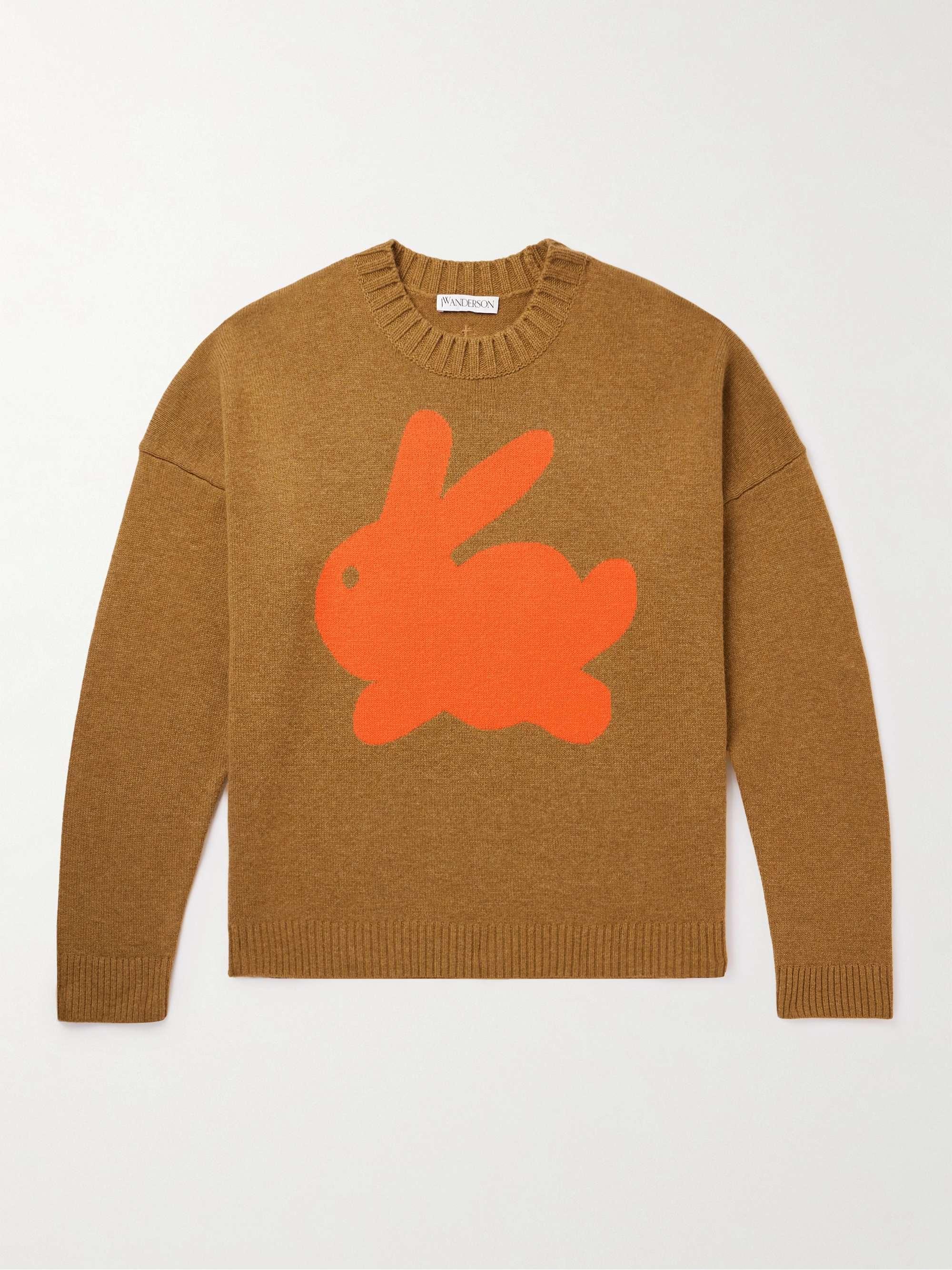 JW ANDERSON Intarsia-Knit Sweater for Men