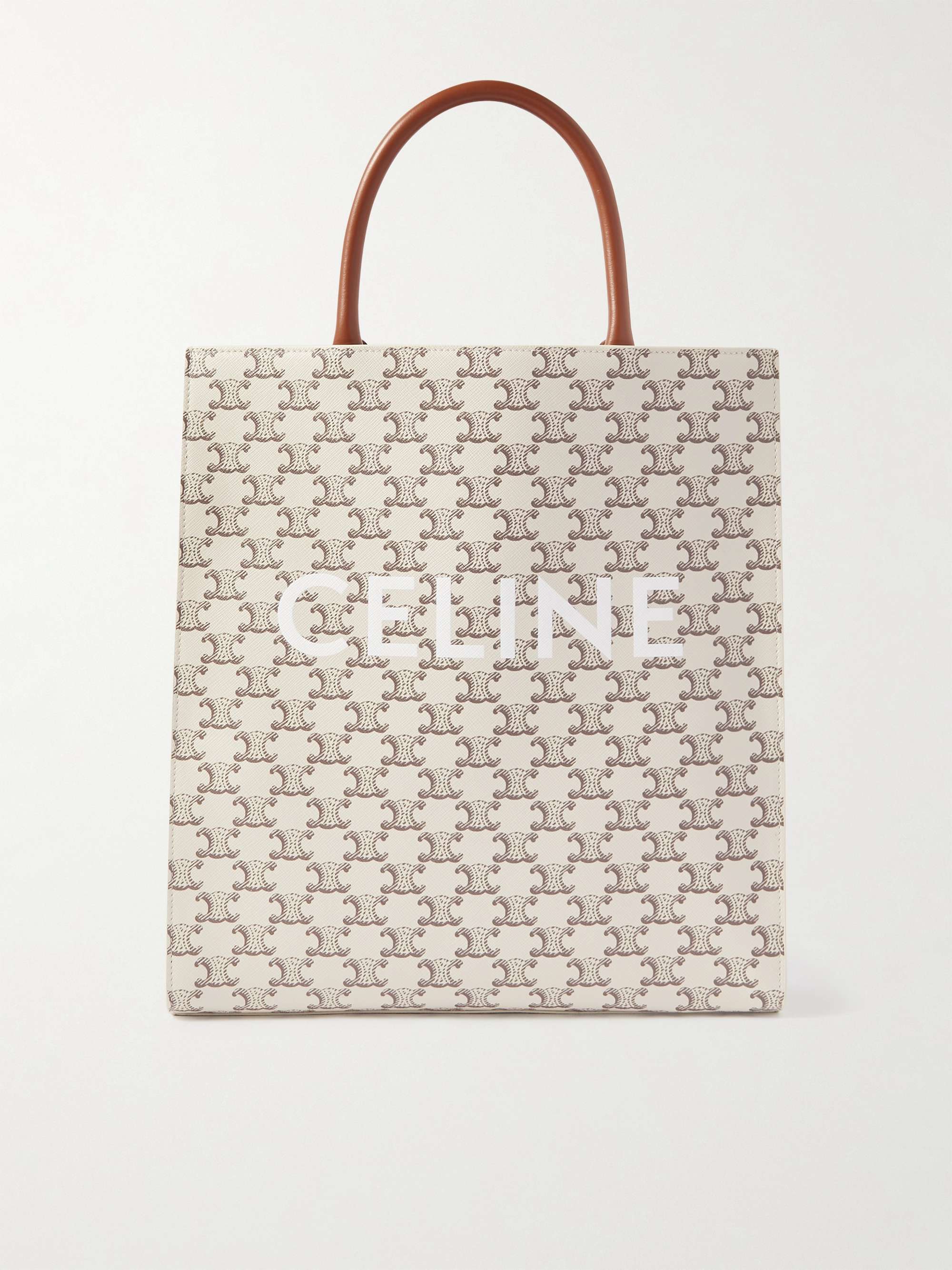 CELINE HOMME Logo-Print Medium Canvas Tote Bag for Men | MR PORTER