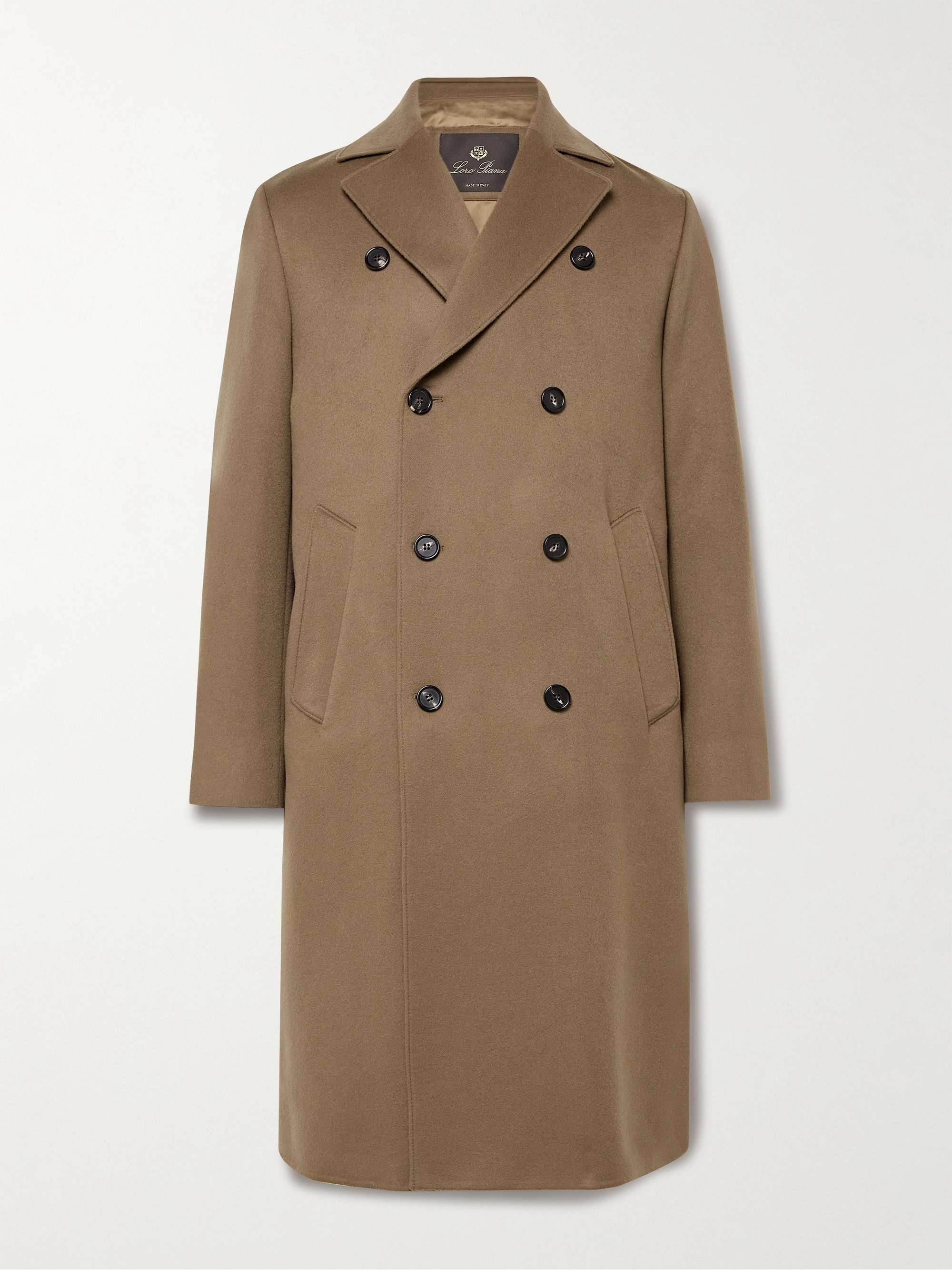 LORO PIANA Slim-Fit Double-Breasted Rain System® Cashmere Overcoat for Men  | MR PORTER