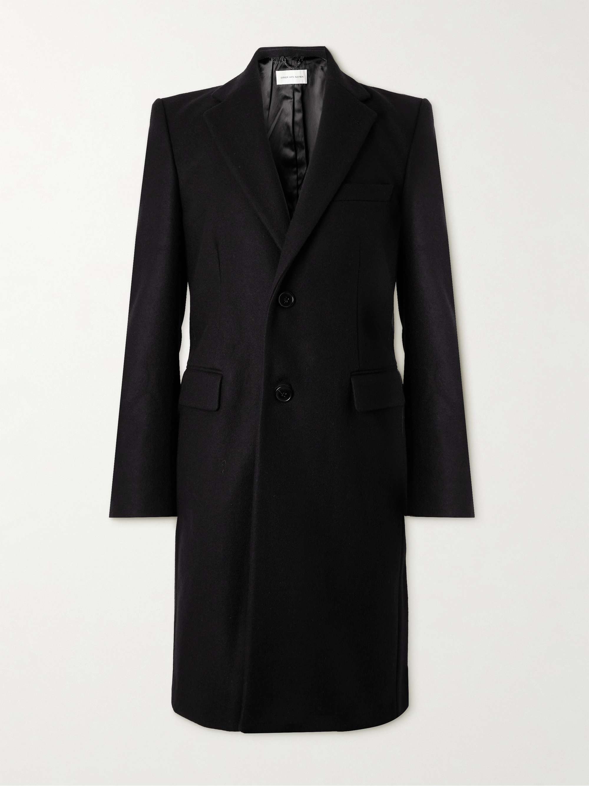 DRIES VAN NOTEN Wool-Blend Felt Coat for Men | MR PORTER