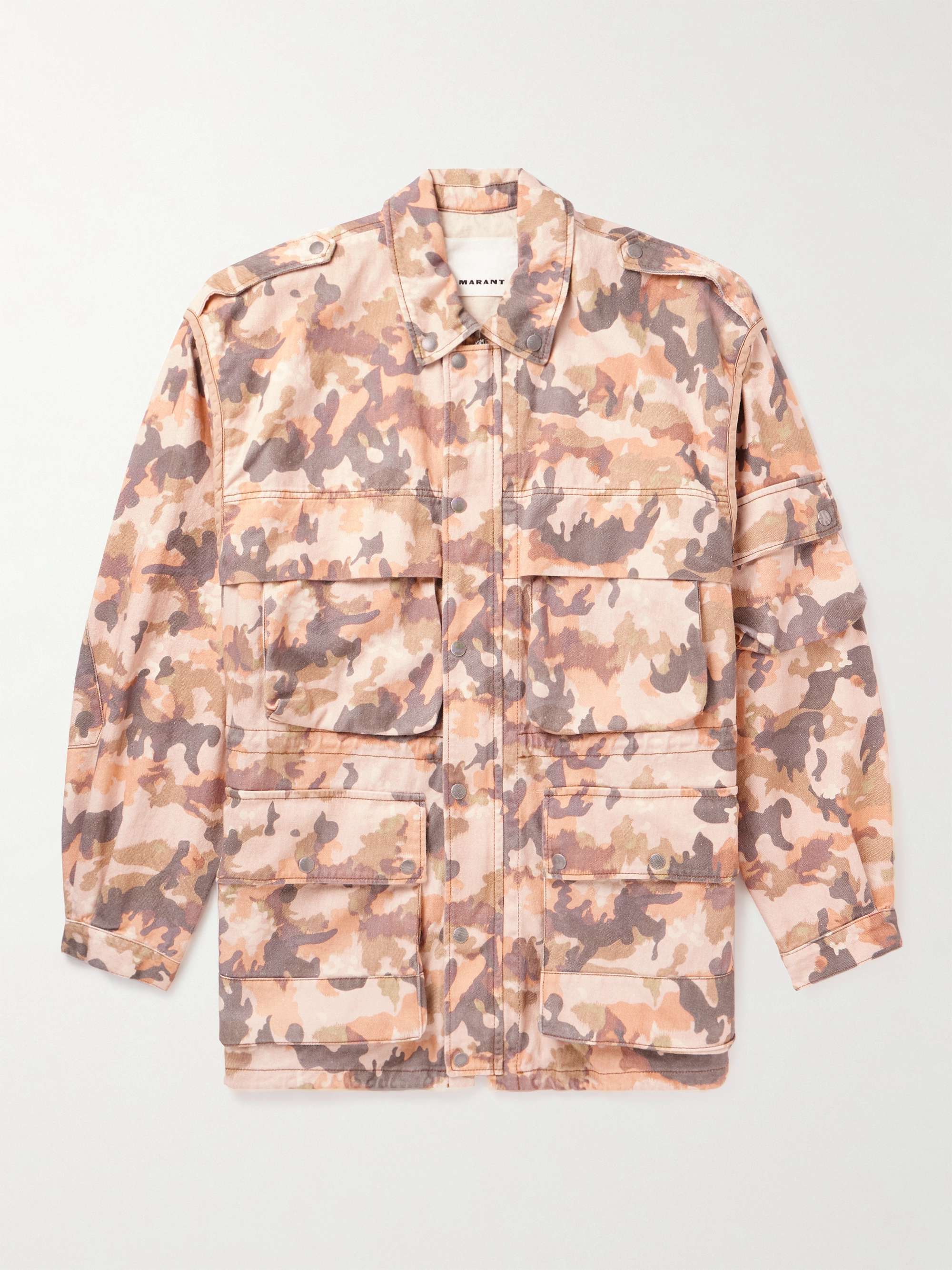 ISABEL MARANT Elias Camouflage-Print Cotton-Twill Overshirt for Men