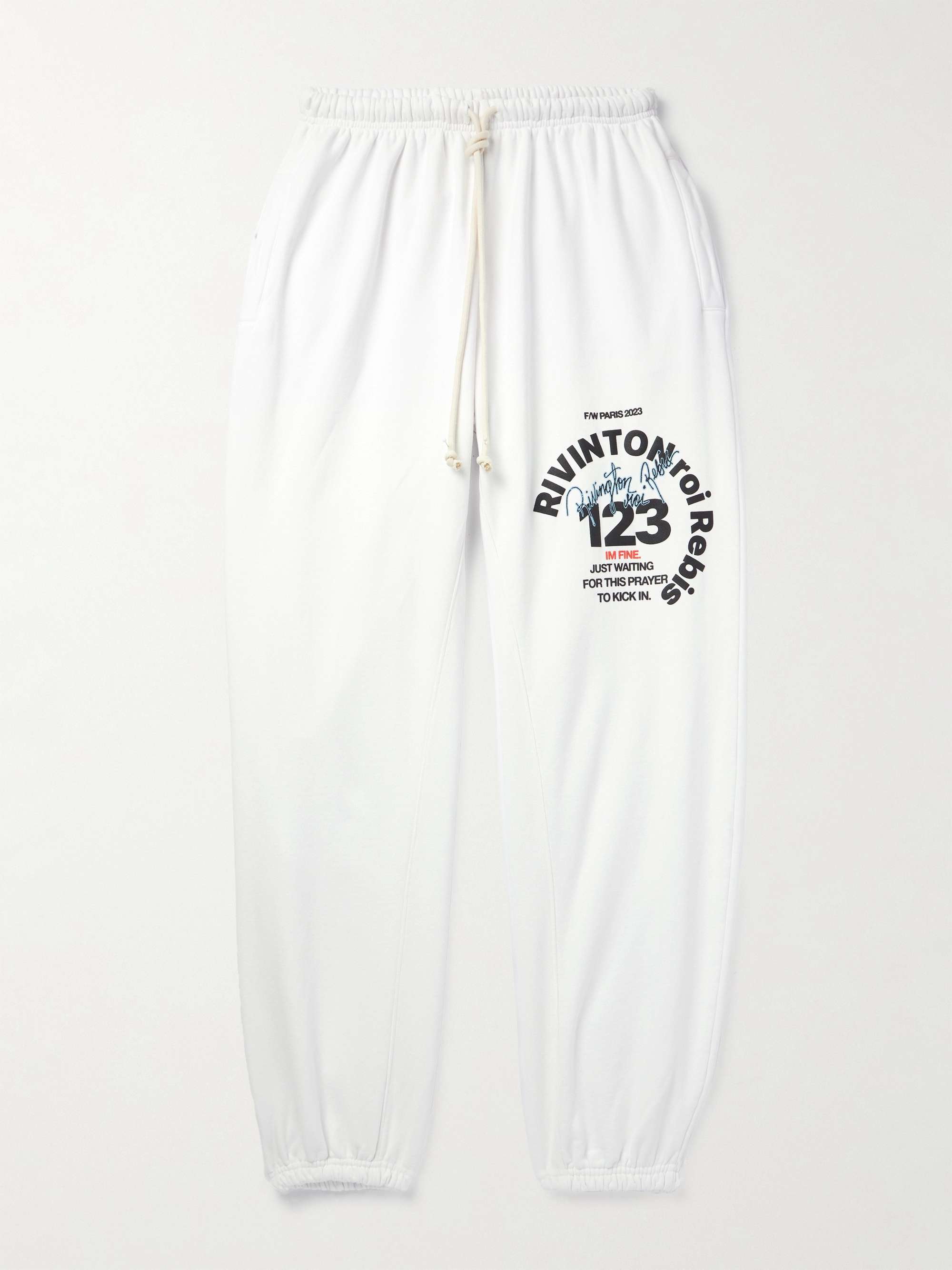 RRR123 Men's Tapered Logo-Print Sweatpants