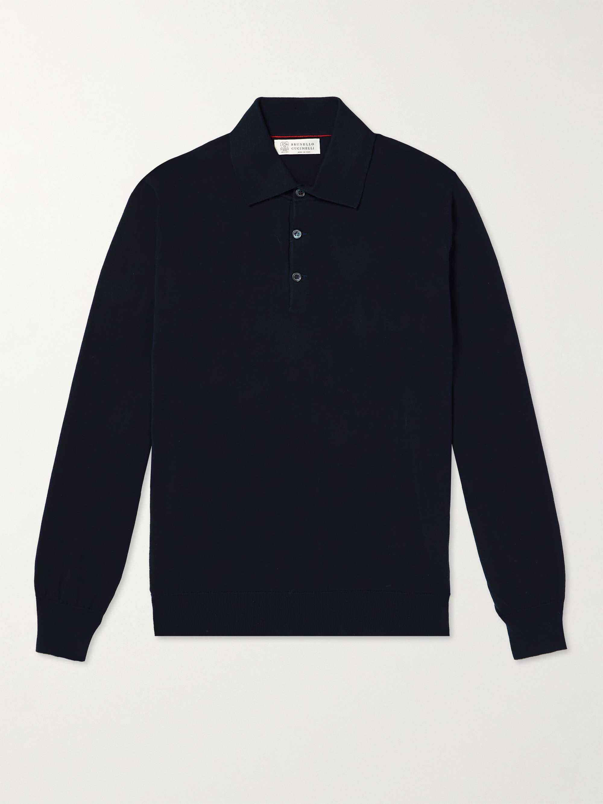 BRUNELLO CUCINELLI Knitted Cotton Polo Shirt | MR PORTER