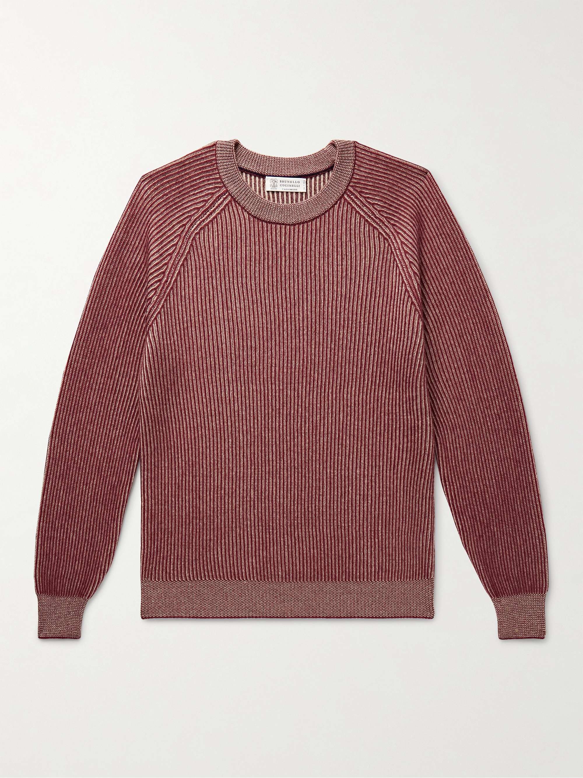 BRUNELLO CUCINELLI Ribbed Cashmere Sweater for Men | MR PORTER