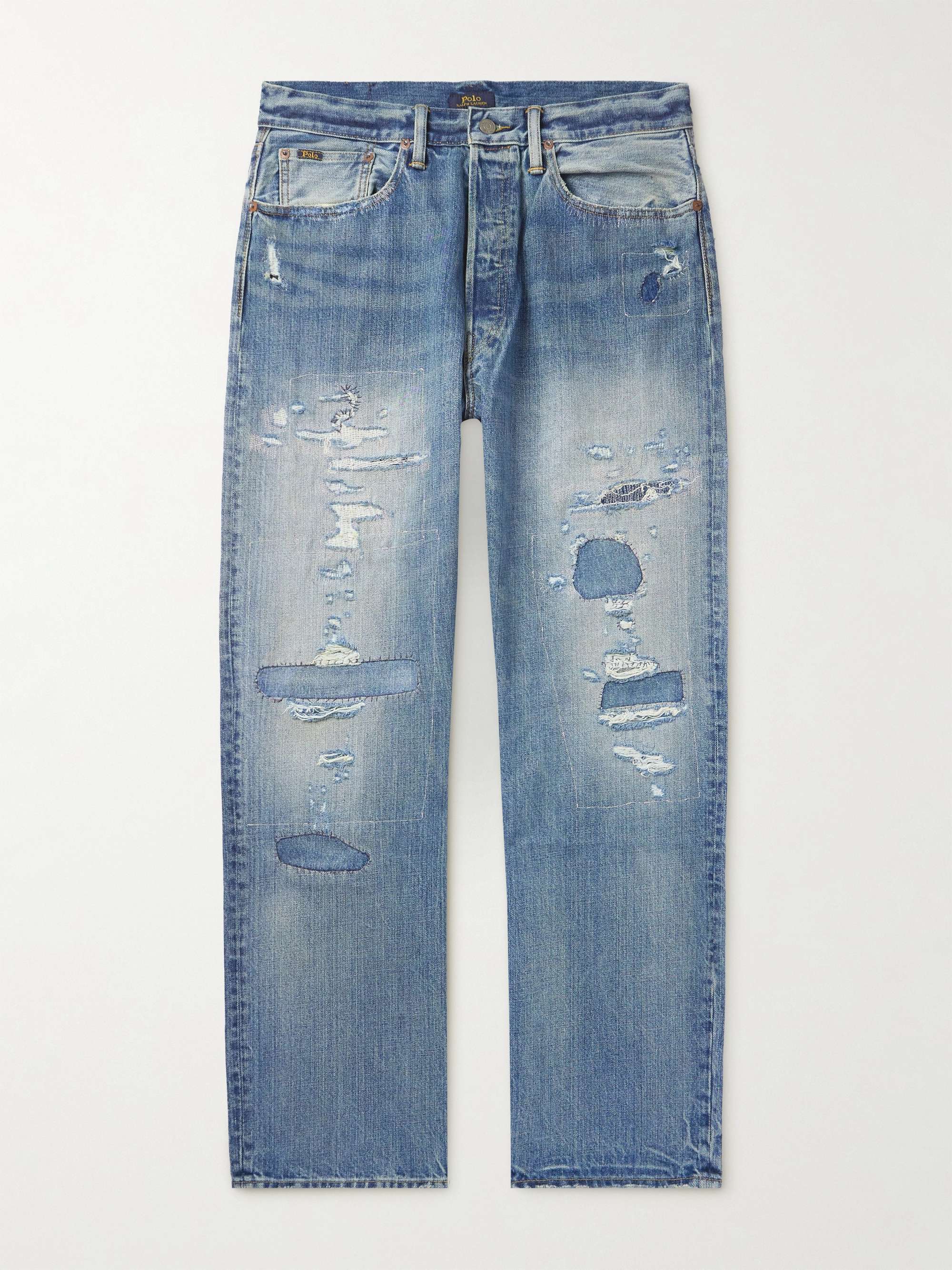POLO RALPH LAUREN Straight-Leg Distressed Jeans for Men | MR PORTER