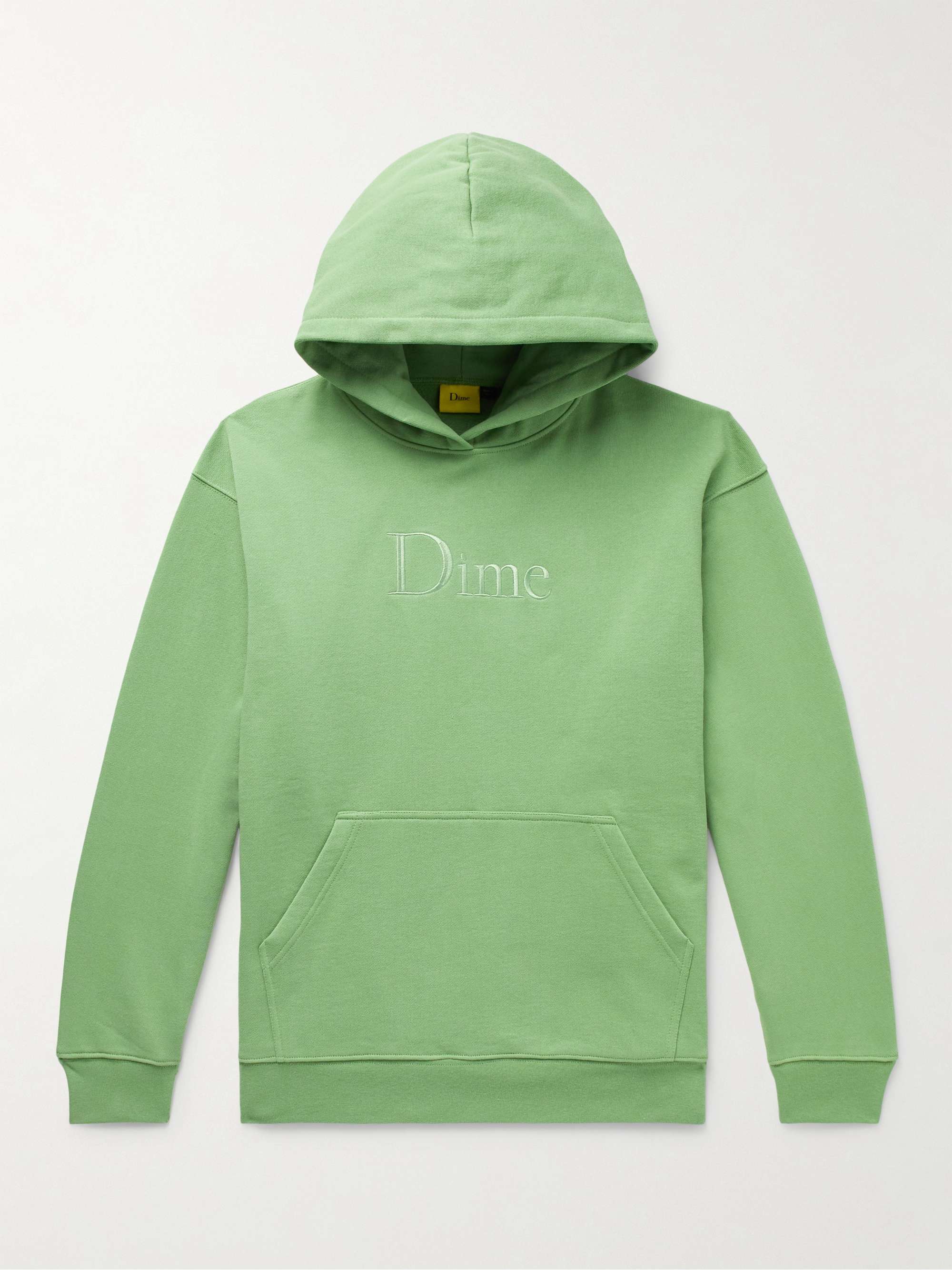 DIME Logo-Embroidered Cotton-Jersey Hoodie for Men | MR PORTER