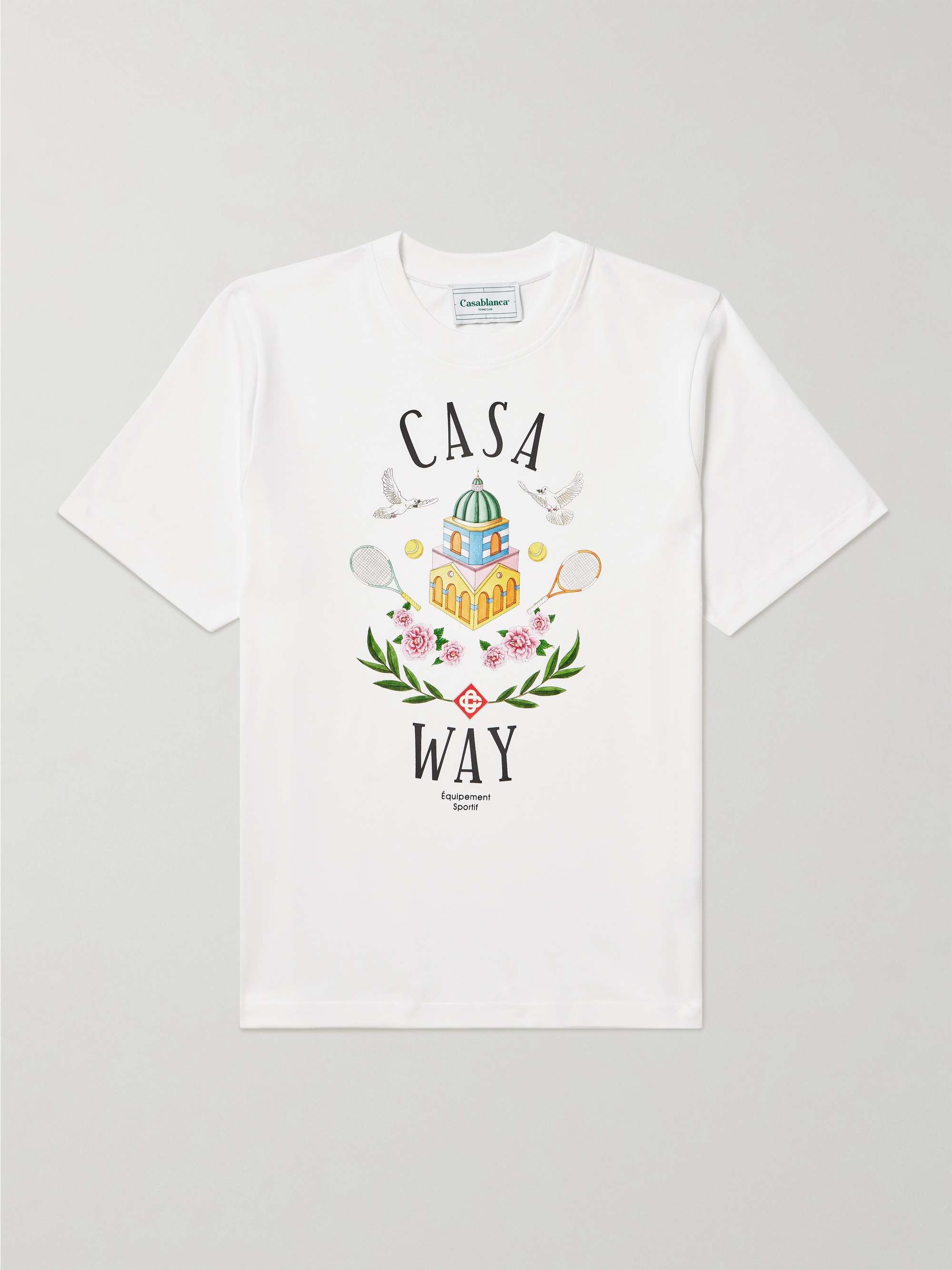 CASABLANCA Casa Way Printed Cotton-Jersey T-Shirt for Men | MR PORTER