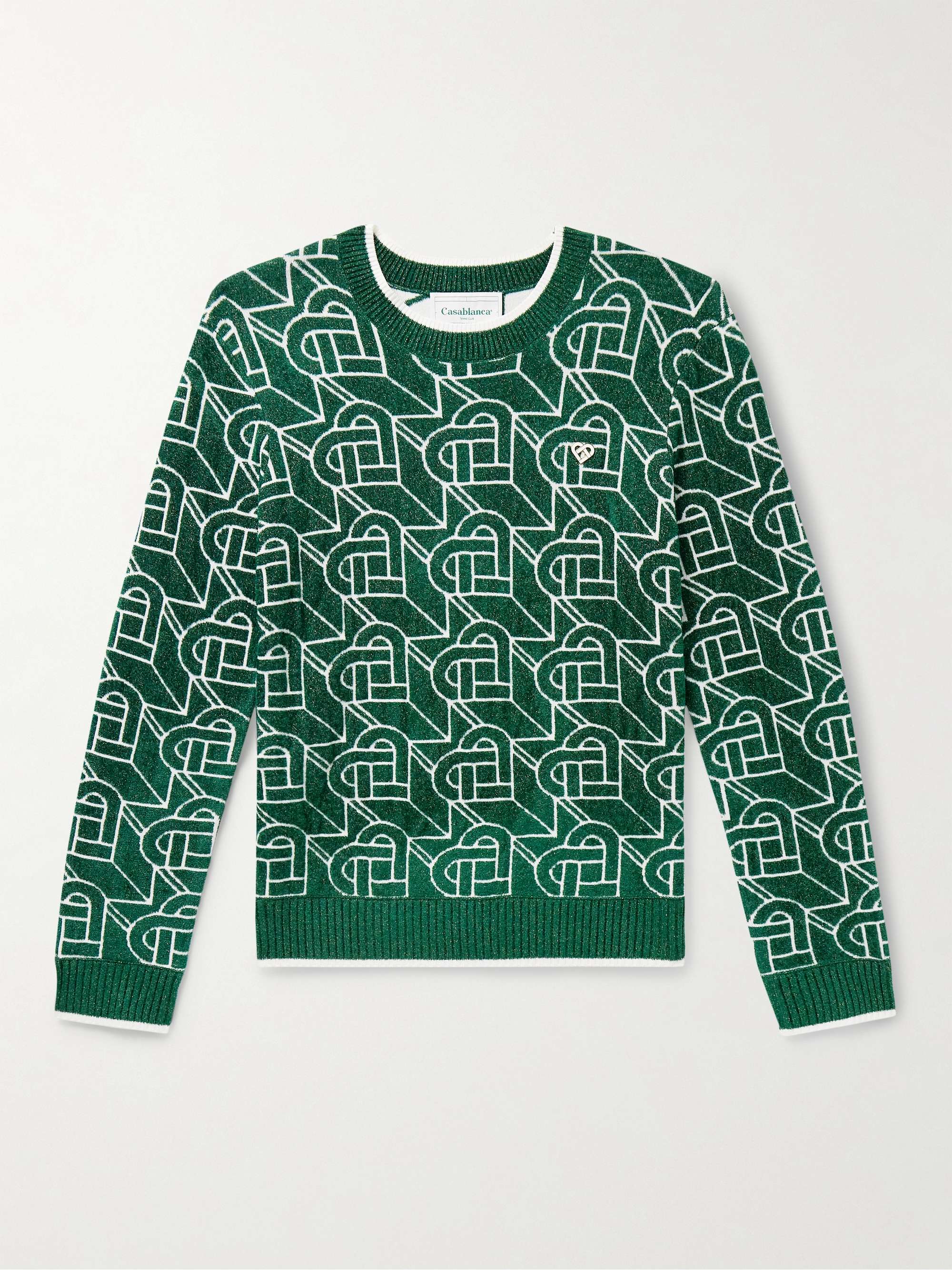 Monogrammed Sweaters Women, Designer Jacquard Sweater