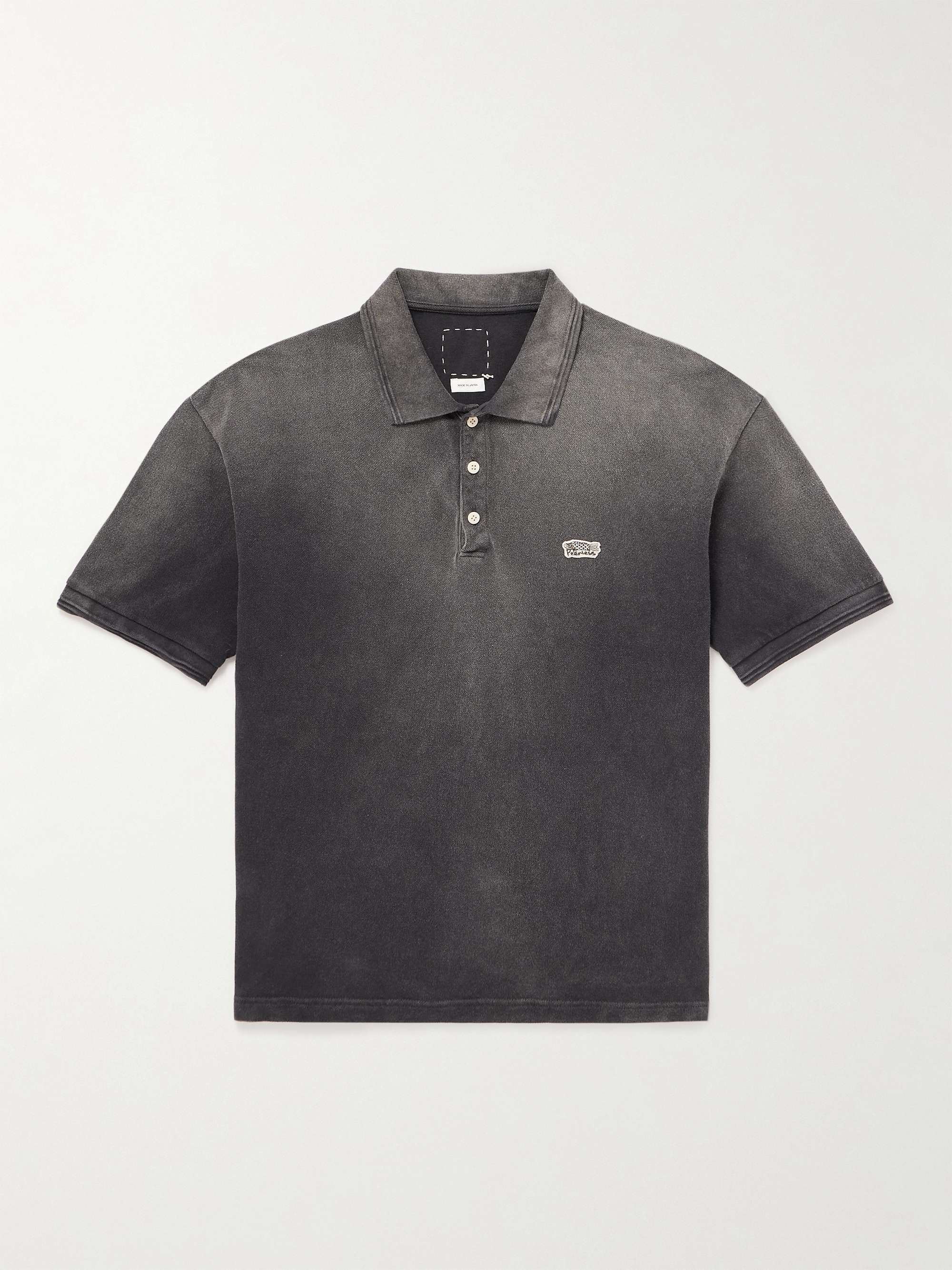 VISVIM Jumbo Weller Logo-Appliquéd Cotton-Piqué Polo Shirt | MR PORTER
