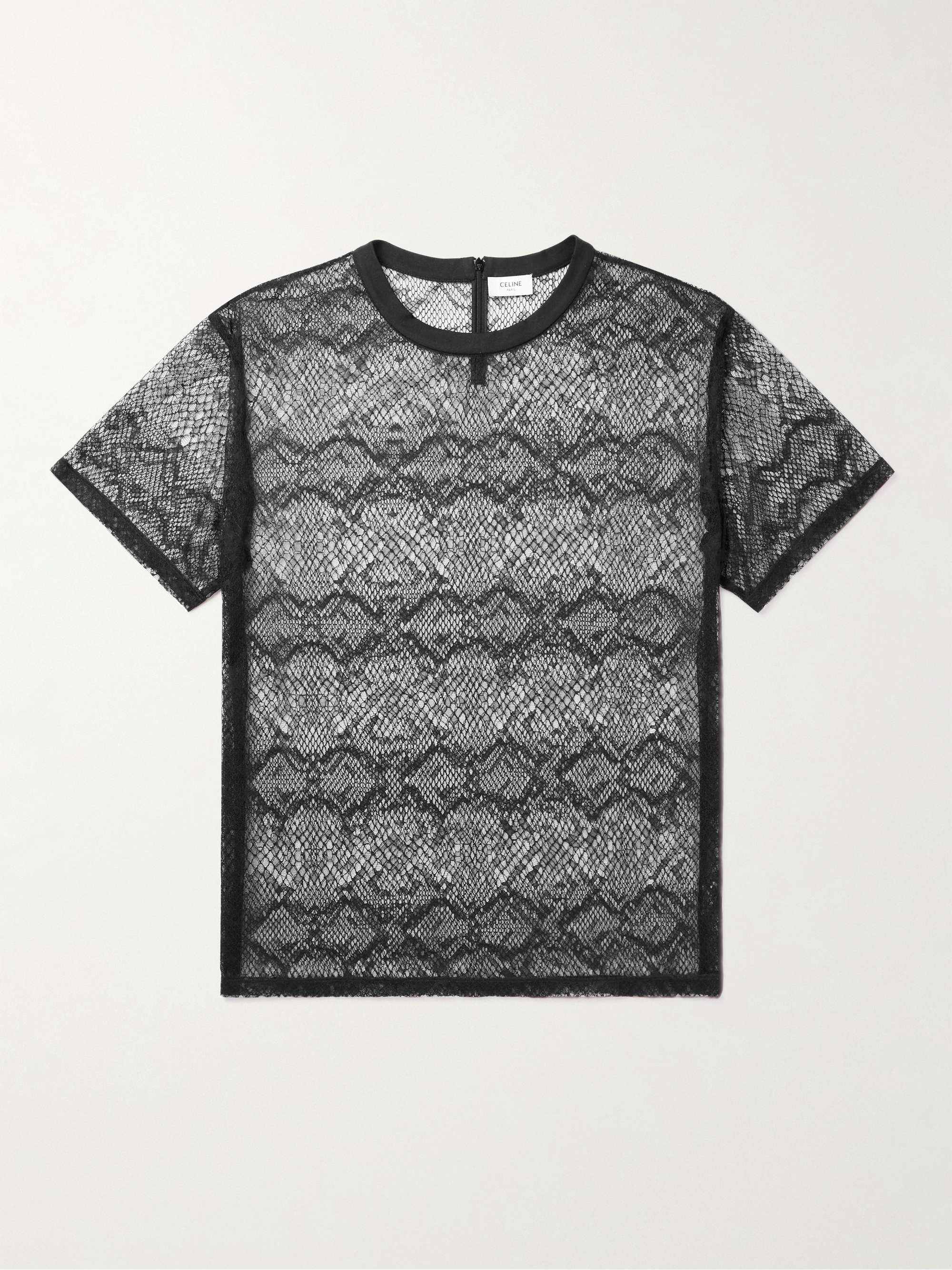 CELINE HOMME Lace T-Shirt for Men | MR PORTER