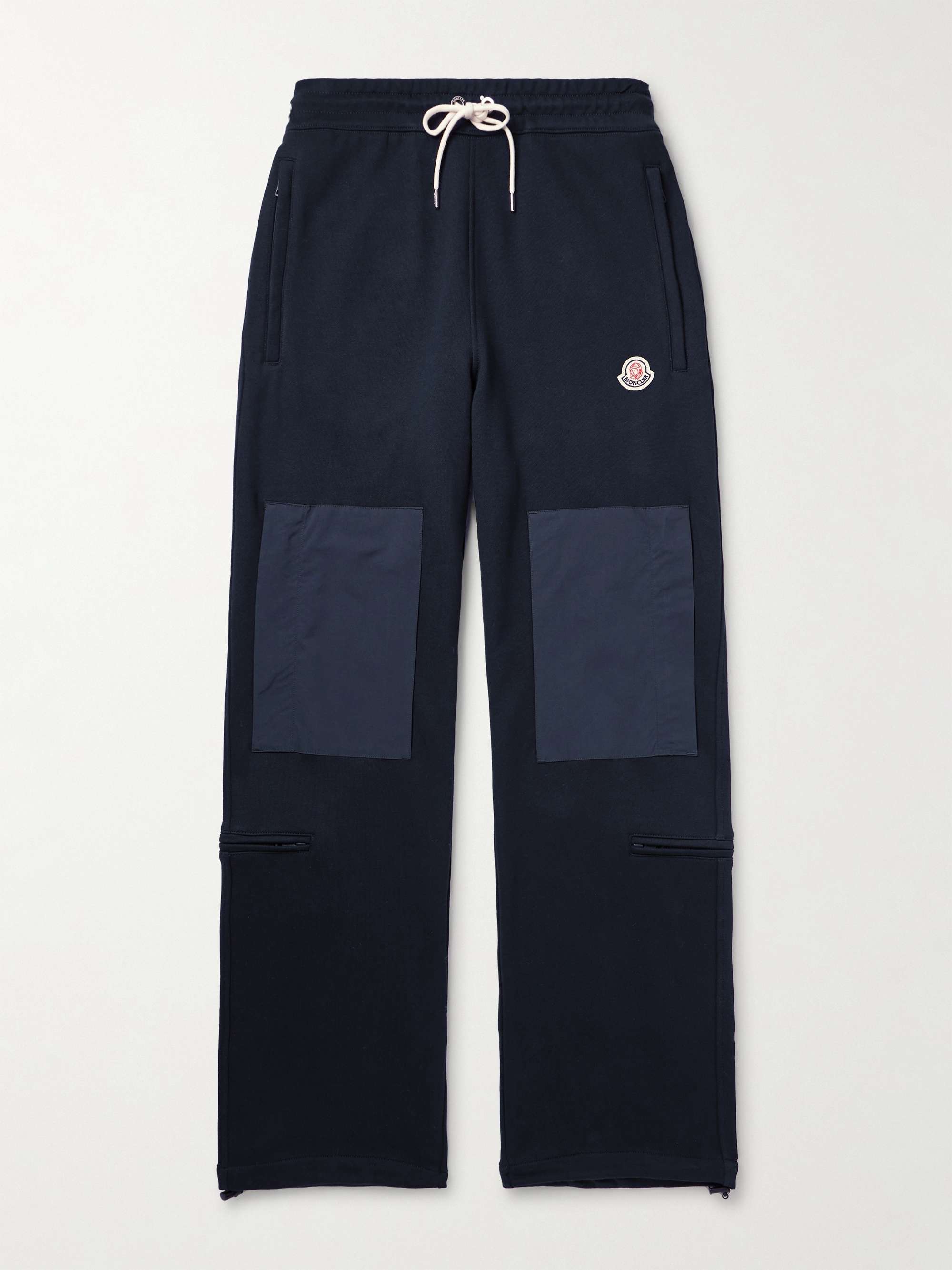 MONCLER GENIUS + Billionaire Boys Club Straight-Leg Shell-Trimmed  Cotton-Jersey Sweatpants for Men | MR PORTER
