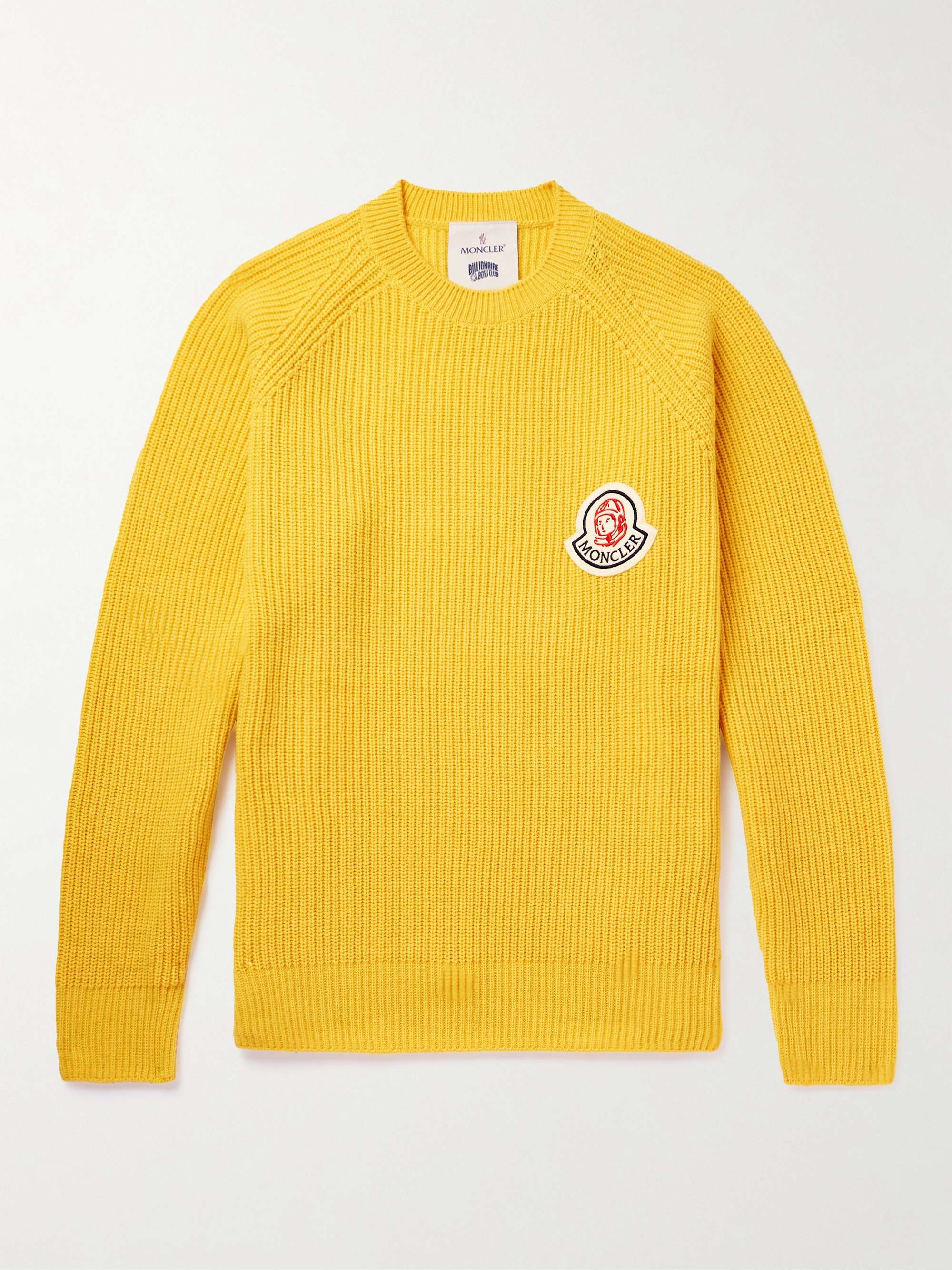 Louis Vuitton Men's Wool Cashmere Yellow Gray Color Block Sweater