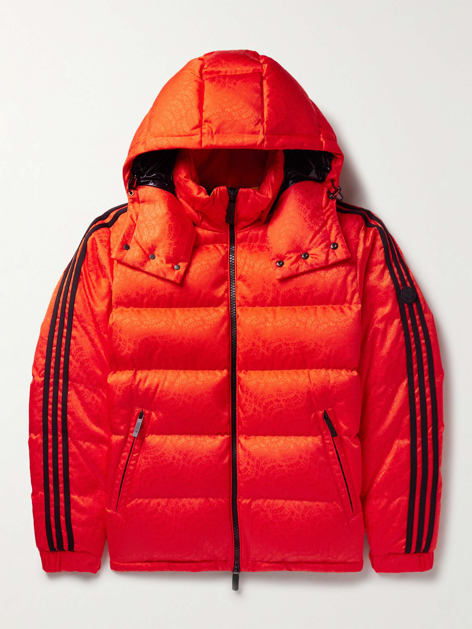 MONCLER GENIUS + adidas Originals Alpbach Quilted Logo-Jacquard Shell  Hooded Down Jacket for Men | MR PORTER