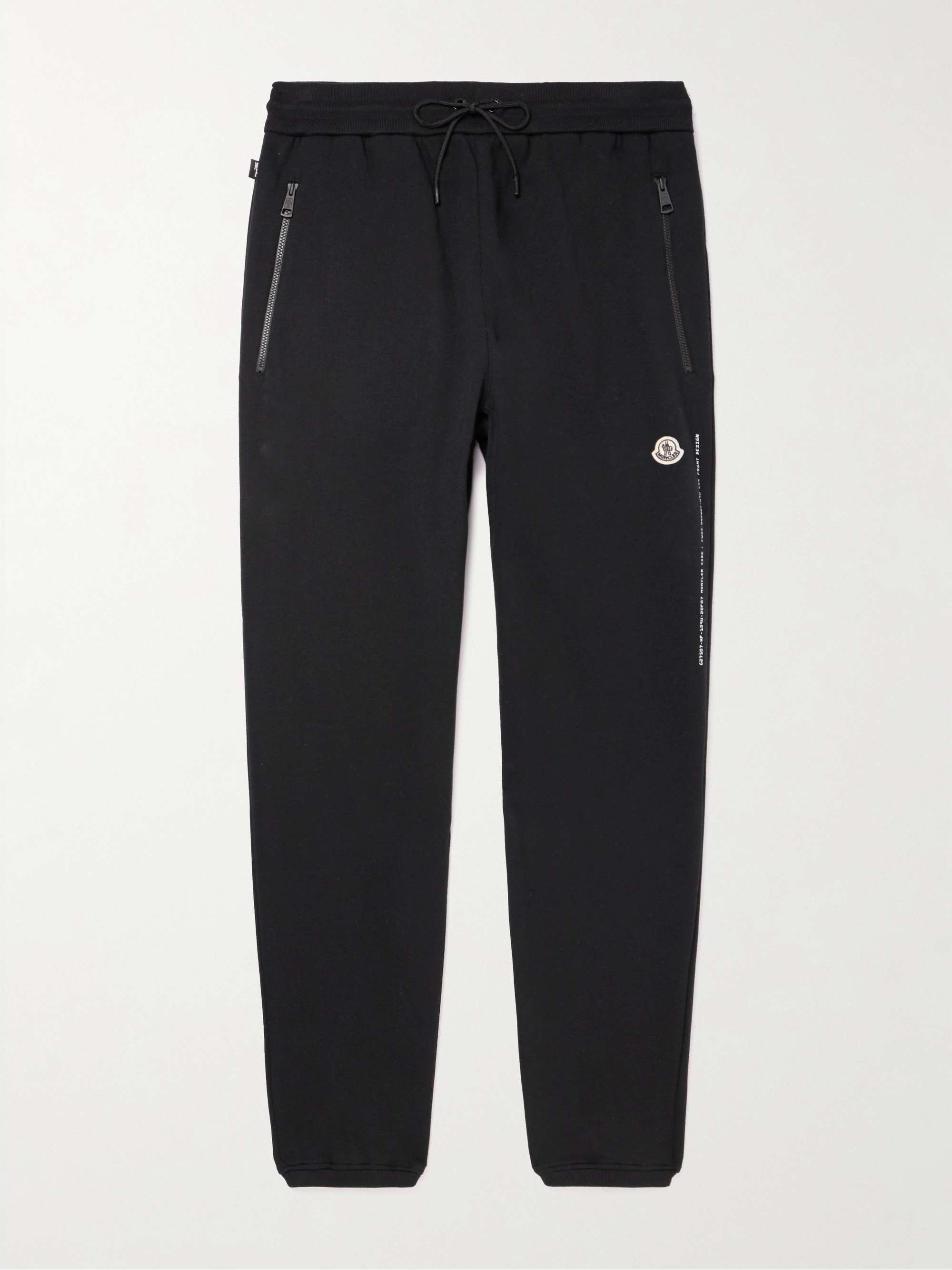 MONCLER GENIUS 7 Moncler FRGMT Hiroshi Fujiwara Tapered Logo-Appliquéd  Sweatpants for Men | MR PORTER